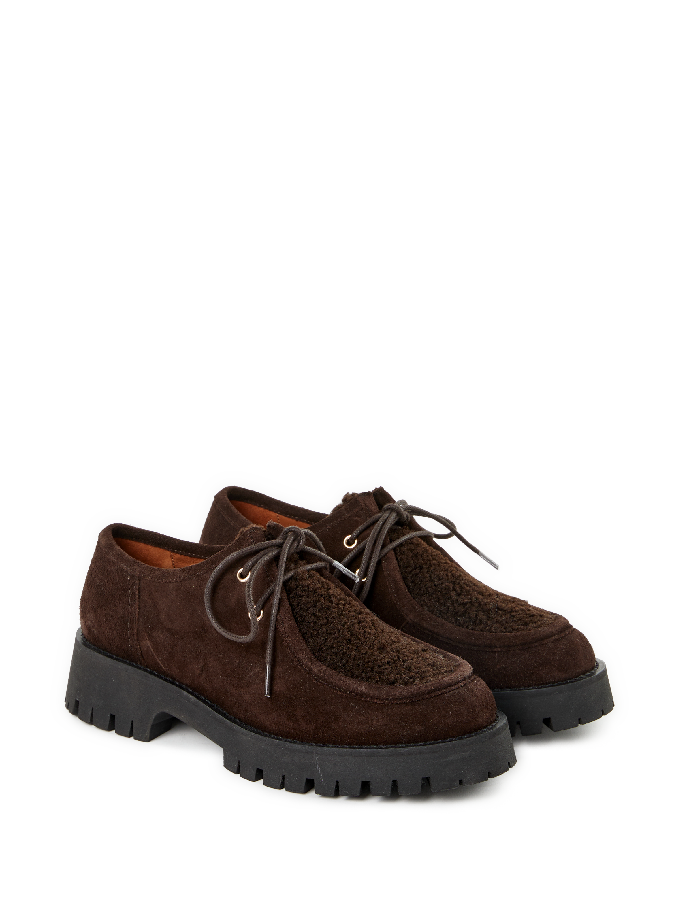 Derbies Bella texturées en cuir  SAISON 1865 Marron