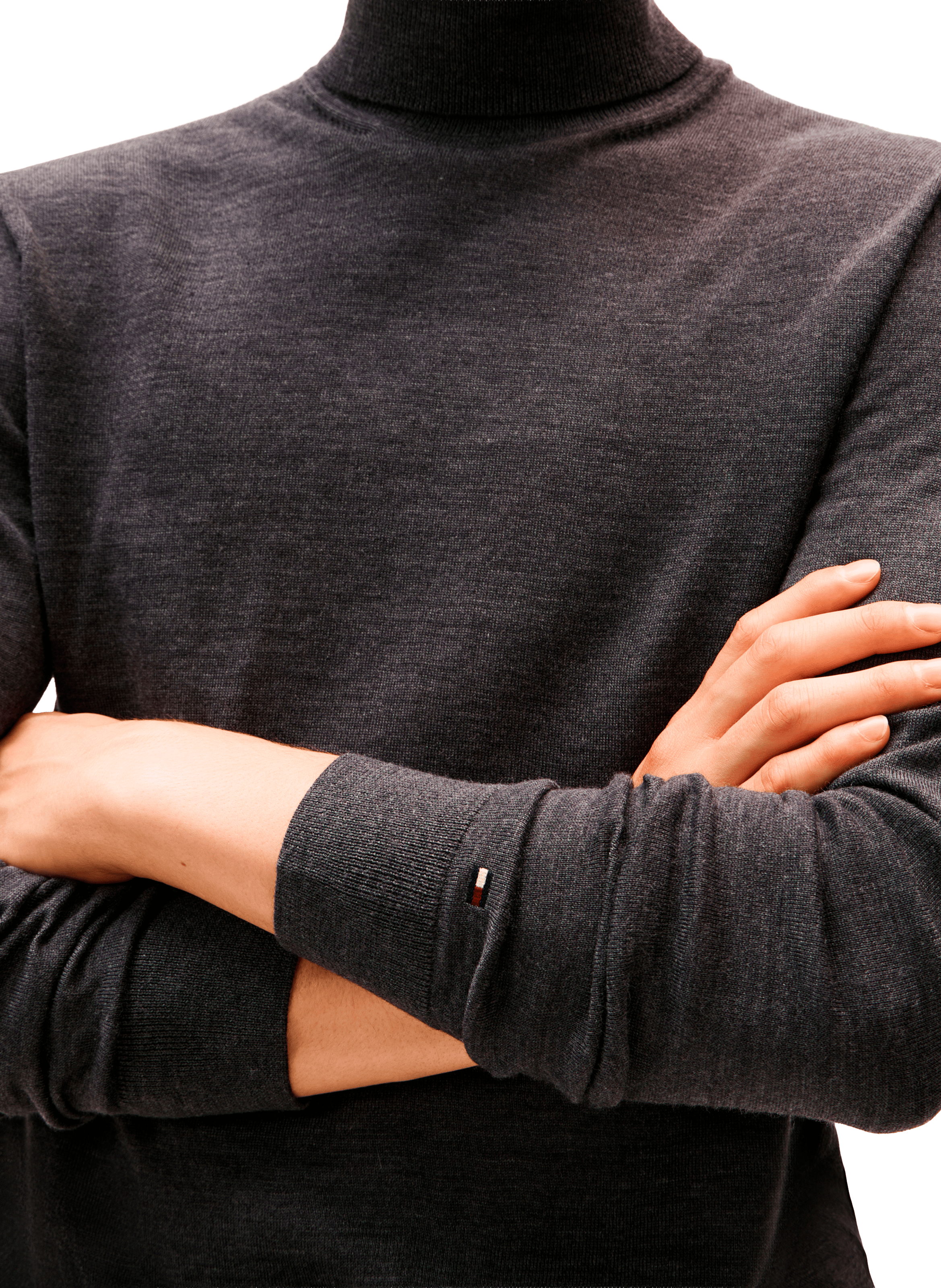 Roll-neck wool Jumper  TOMMY HILFIGER Grey