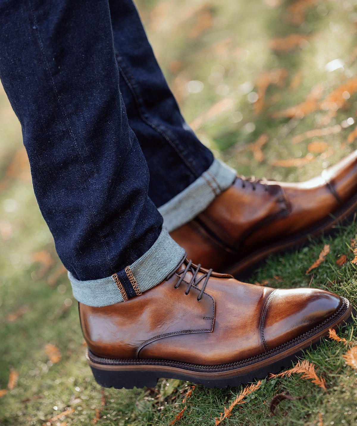 Bottines patiné alessandro FINSBURY Marron