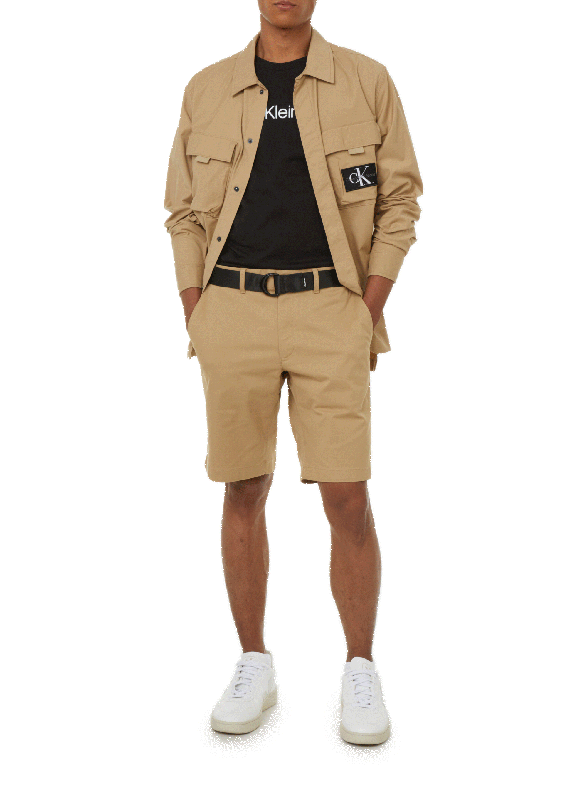 T-shirt à logo en coton CALVIN KLEIN Noir