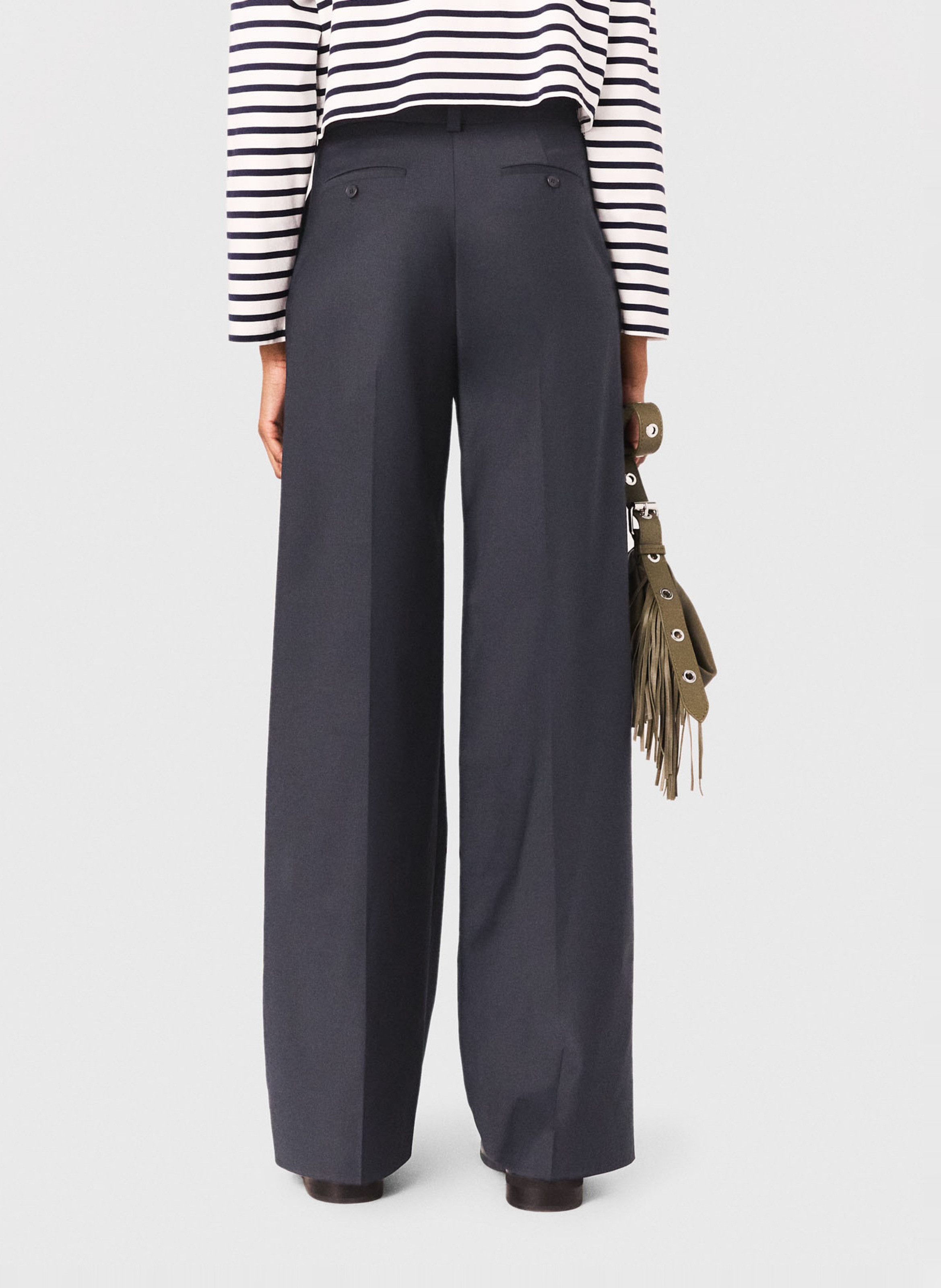 Pantalon tailleur droit MAJE Bleu
