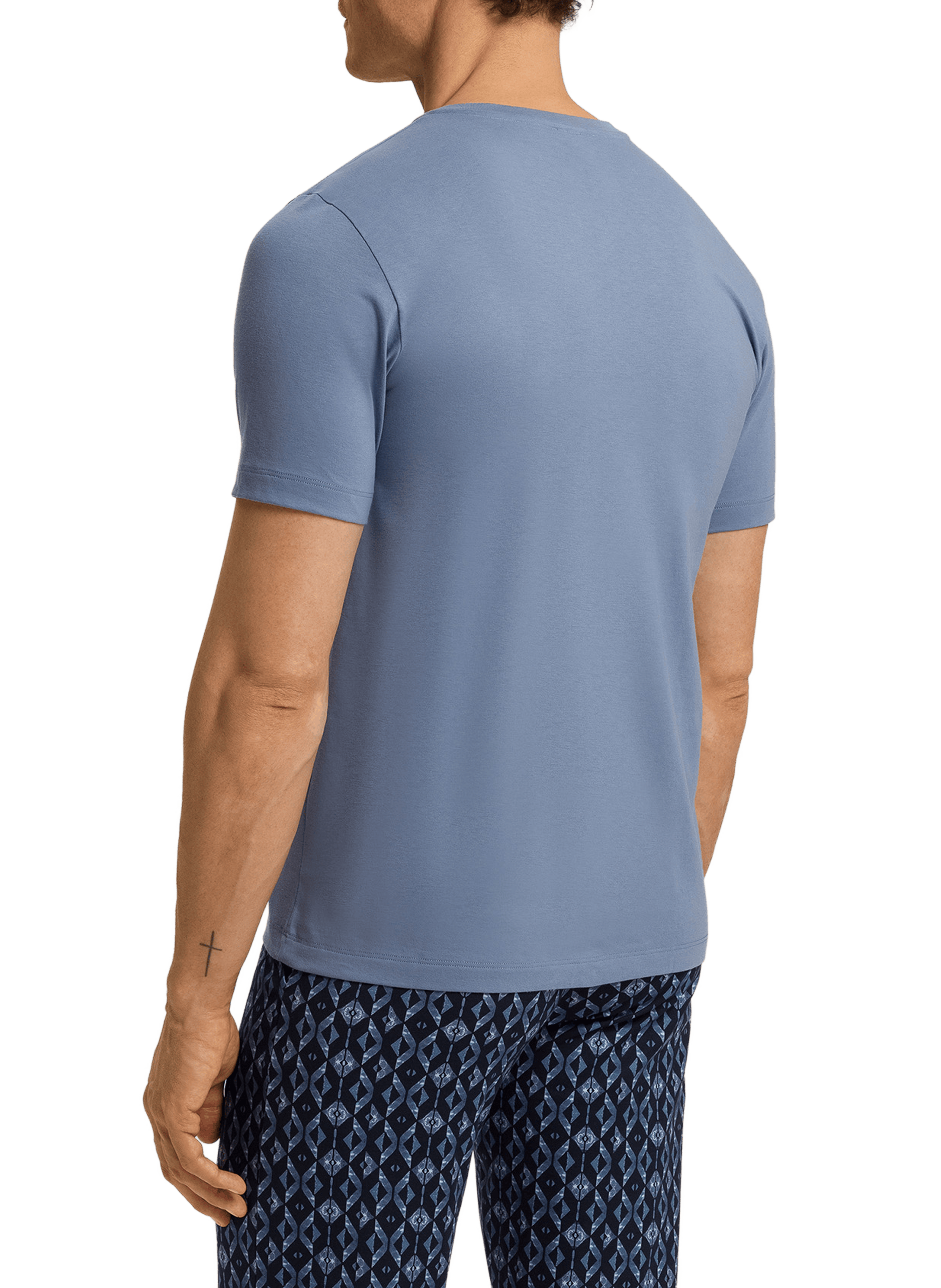 Classic Cotton T-Shirt HANRO Blue