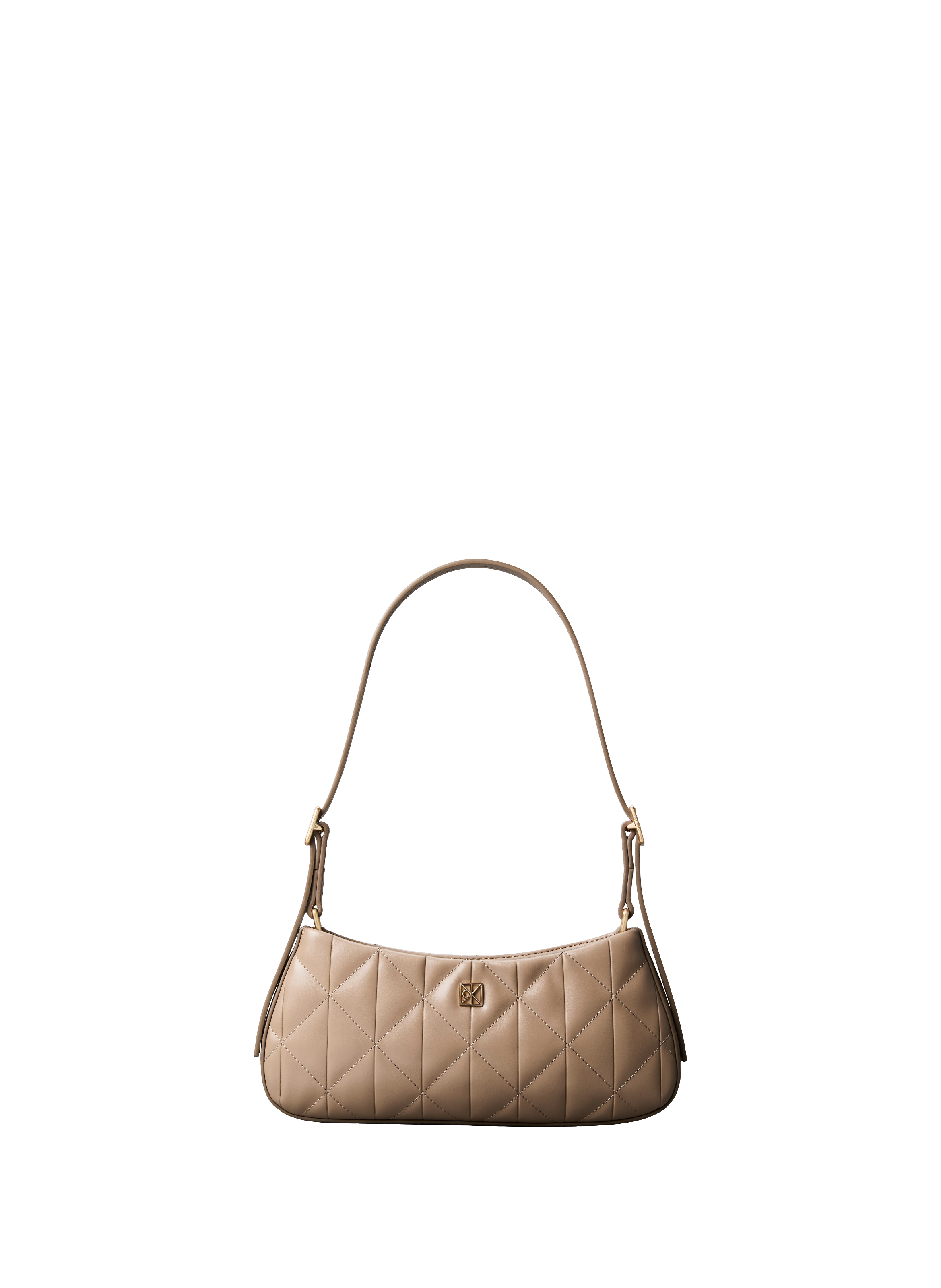 Quilted shoulder bag CALVIN KLEIN Beige