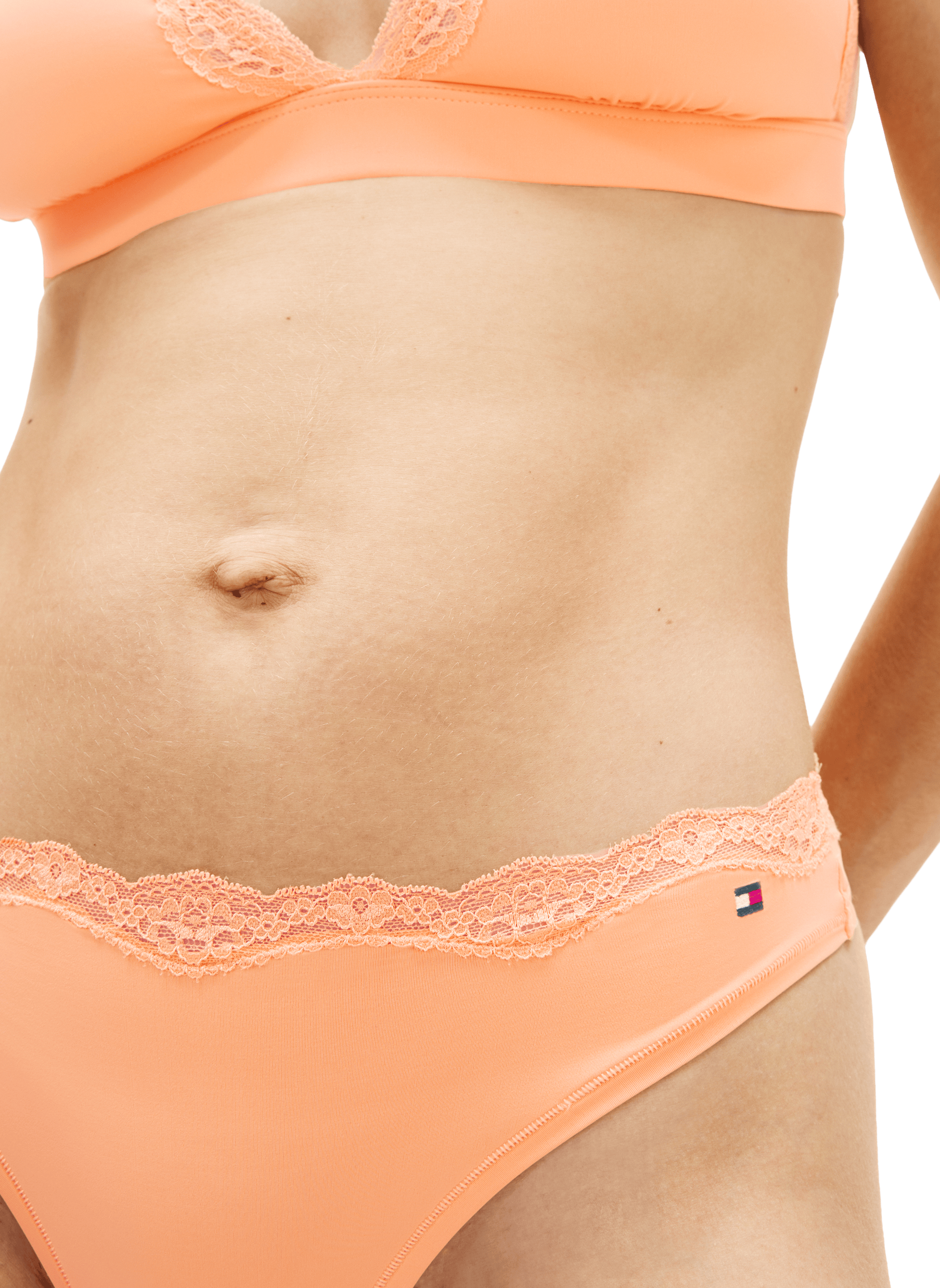 String à bords en dentelle TOMMY HILFIGER Orange