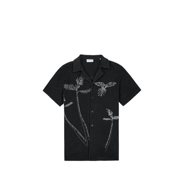 Chemise éponge Germain Palm Tree en coton mélangé Chemise éponge Germain Palm Tree en coton mélangé
