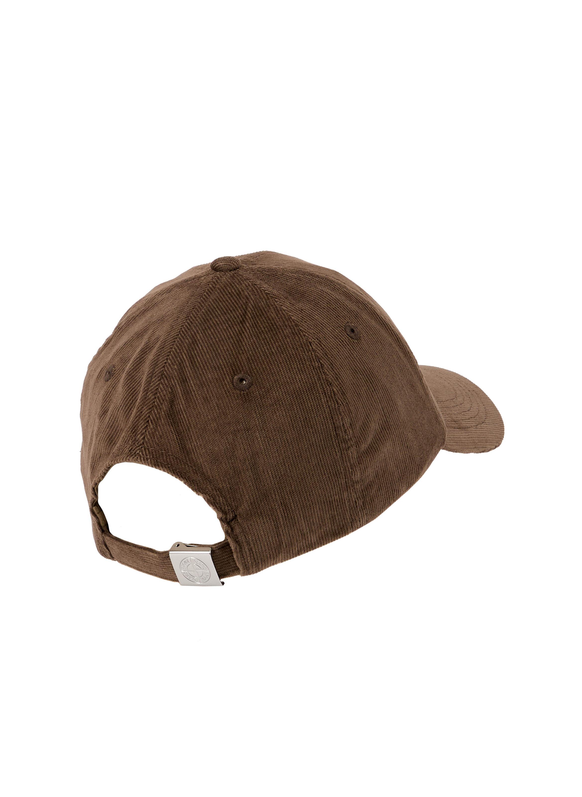 Corduroy Cotton Cap STONE ISLAND Brown