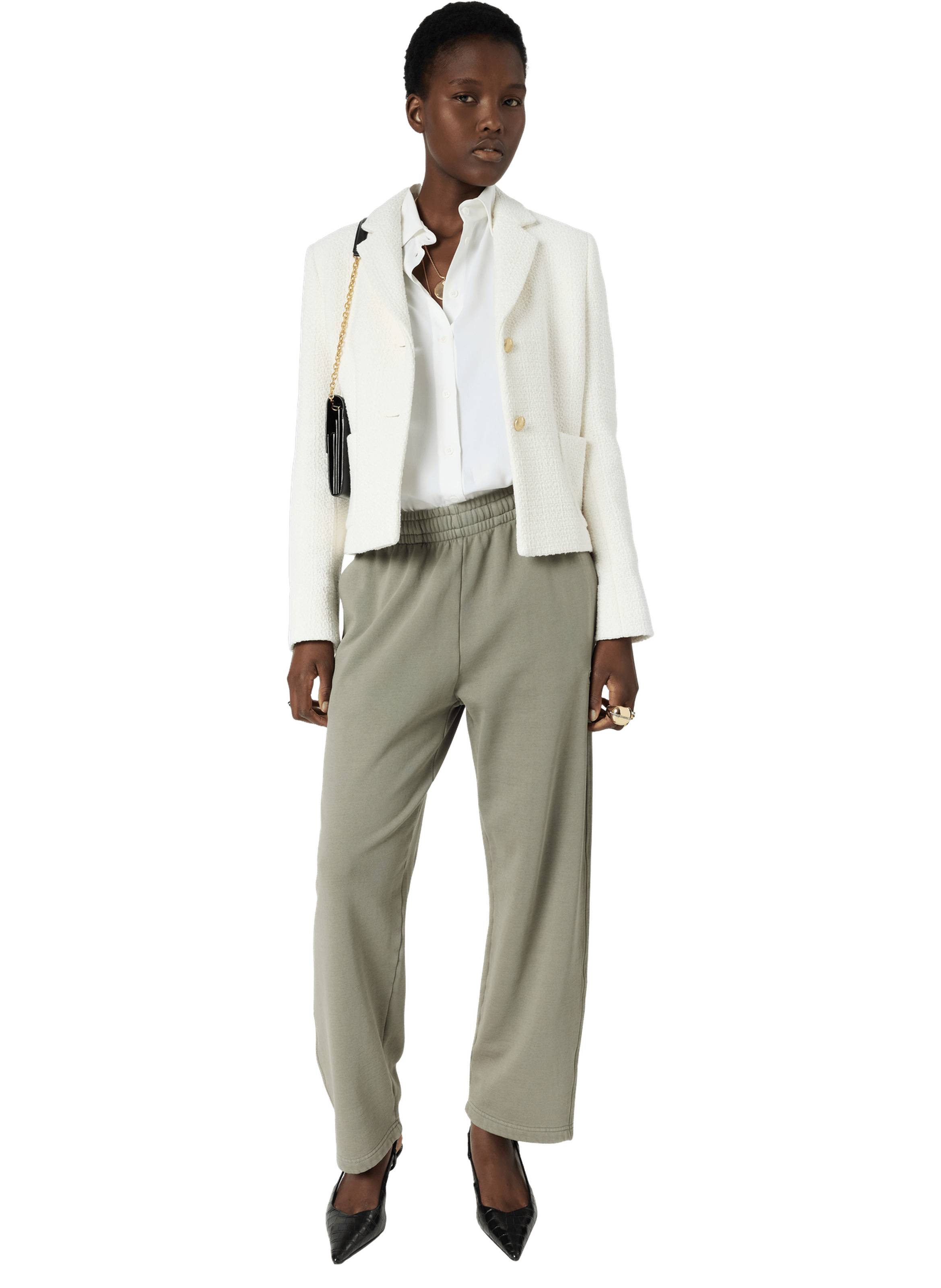 Pantalon de jogging en coton - AMIRIA GERARD DAREL Vert