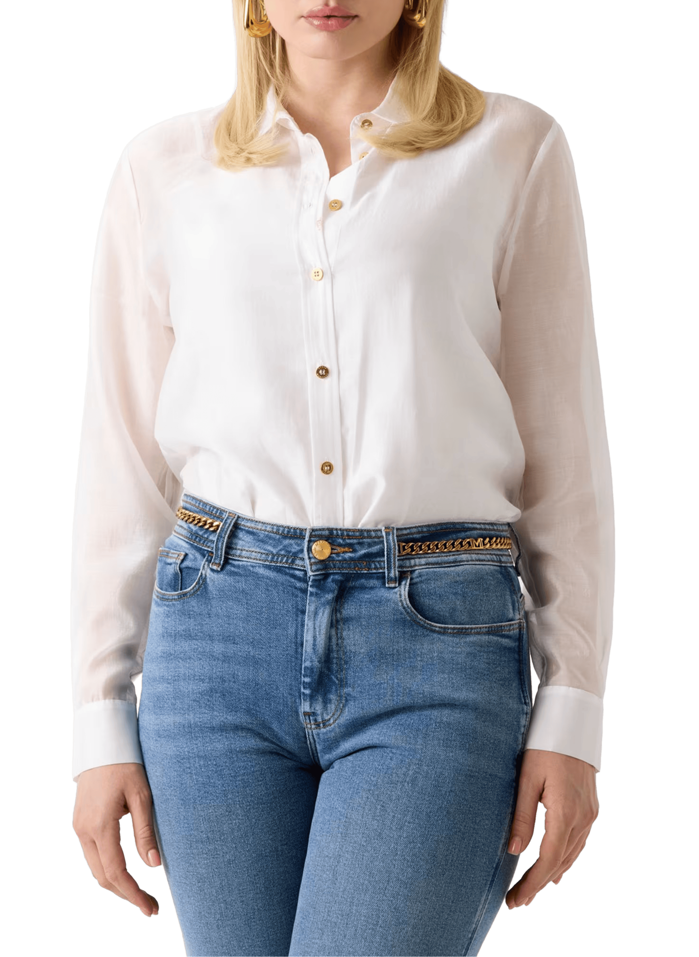 Rechte blouse Marciano GUESS Wit