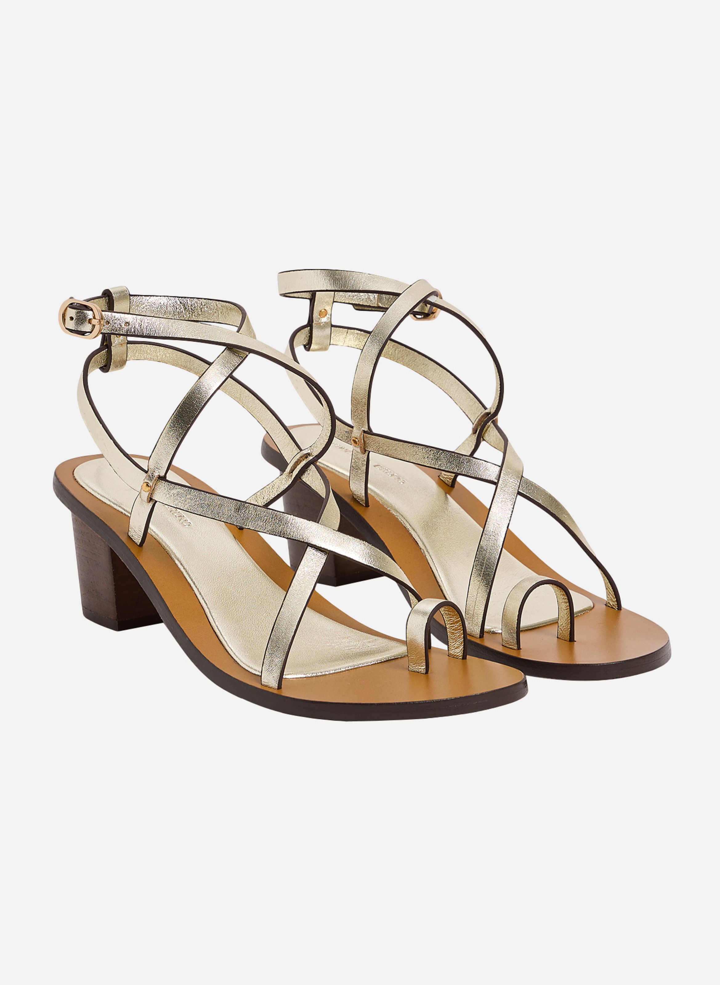 Sandales à talon VANESSA BRUNO Doré