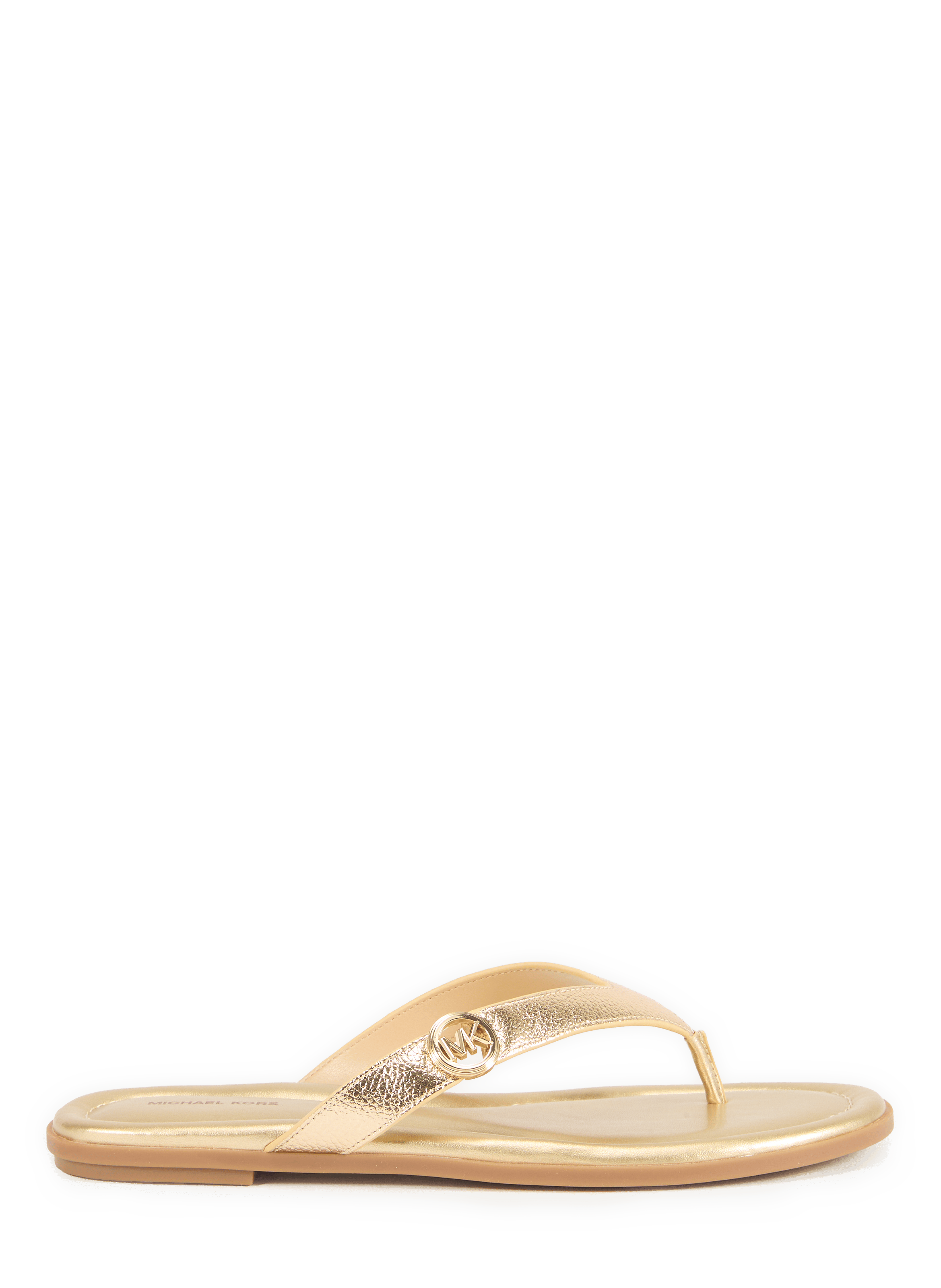 Sandales plates Erin en cuir métallisé  MICHAEL KORS Doré