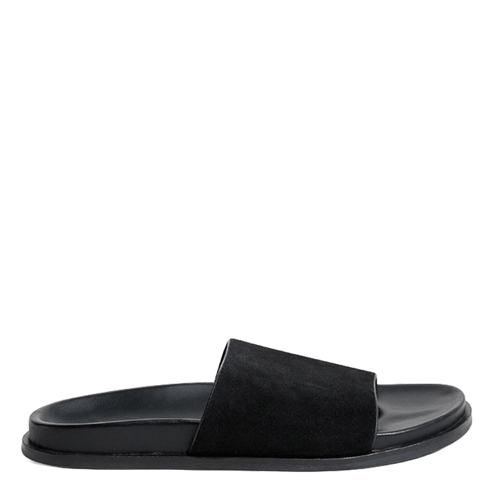 Sandales plates en cuir warner JONAK Noir