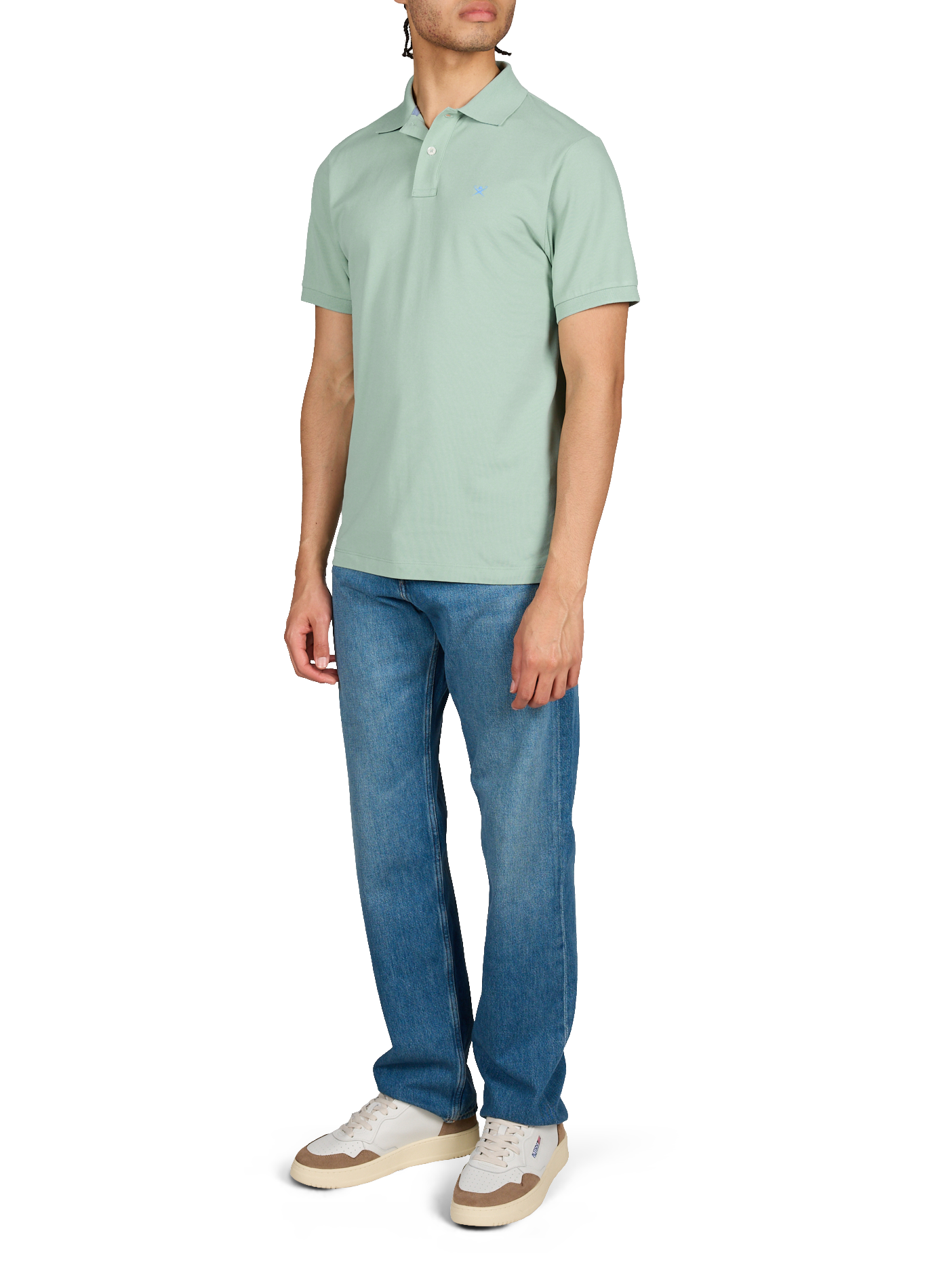 Slim-fit cotton polo HACKETT Green