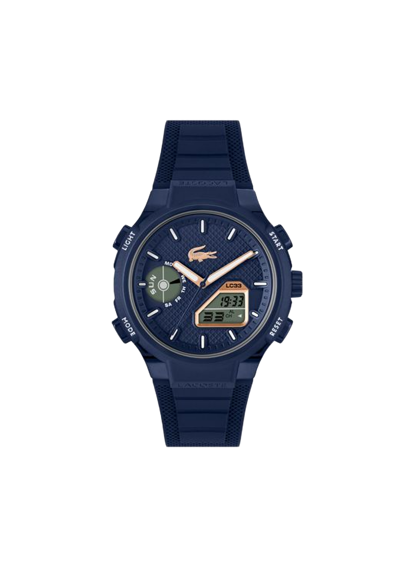 Montre quartz LC33 en silicone LACOSTE MONTRES Bleu