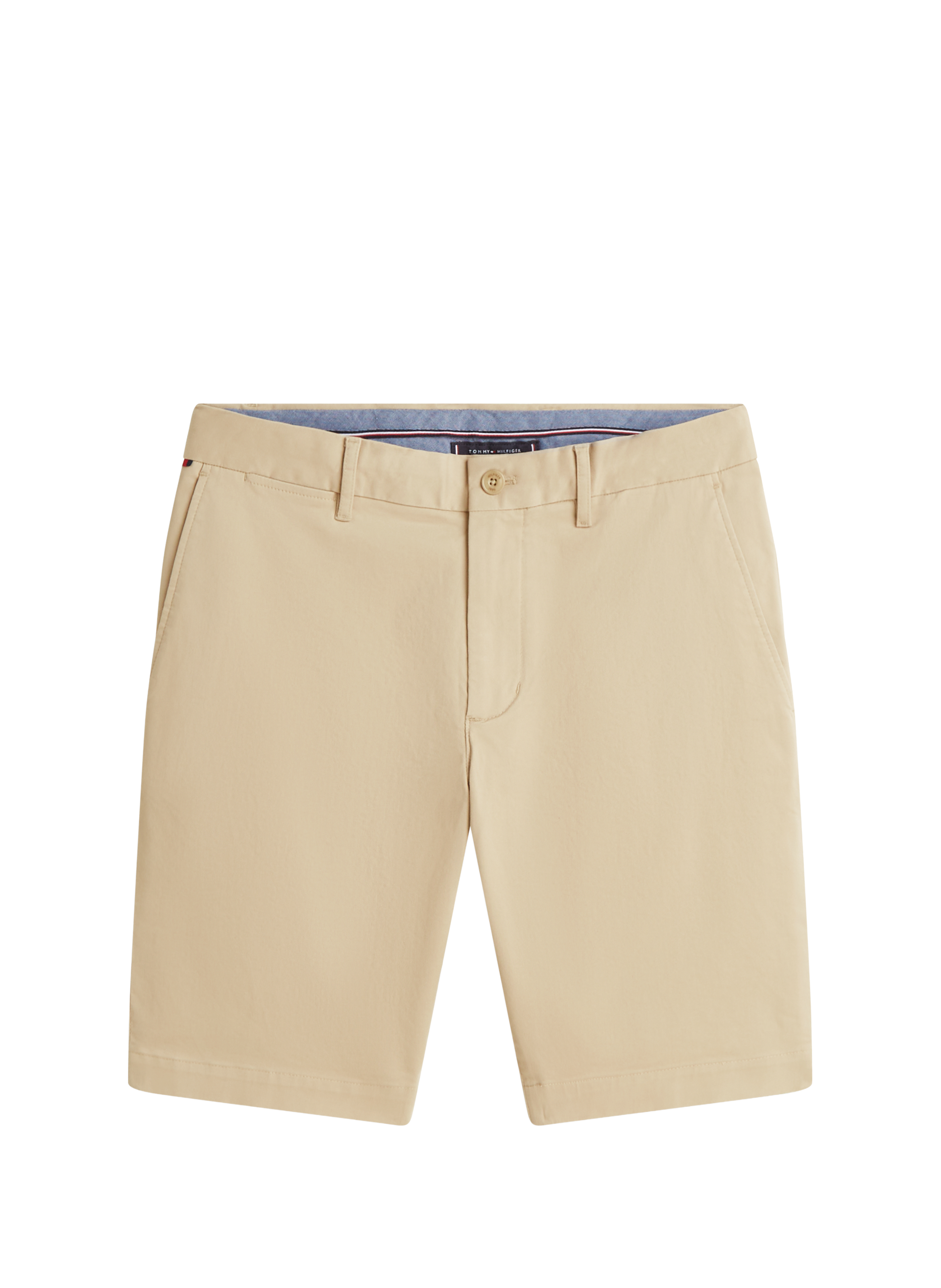 Chino Bermuda with logo in blended cotton TOMMY HILFIGER Beige