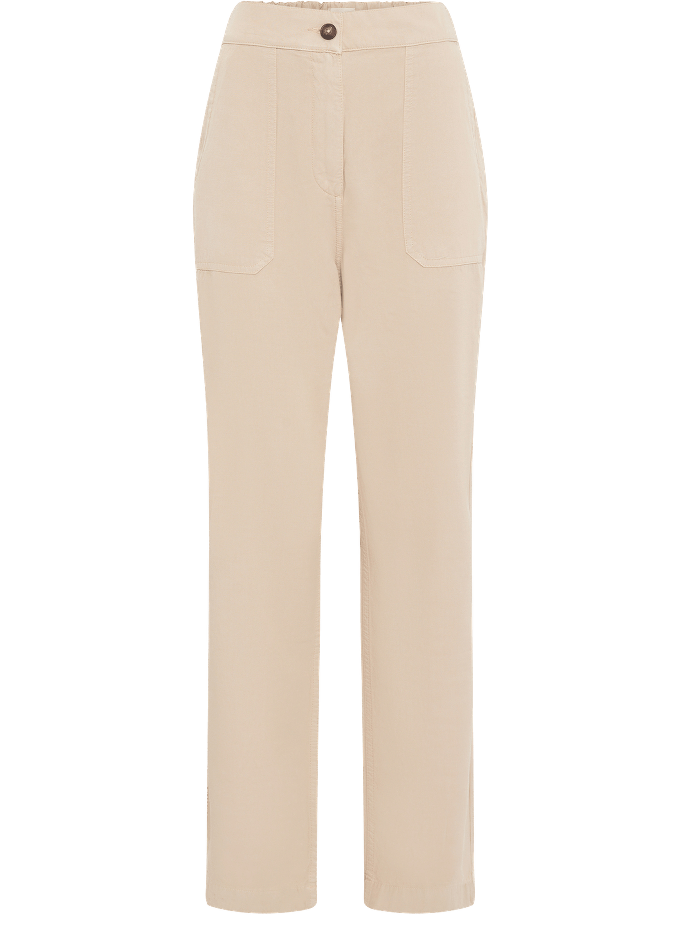 Pantalon 7/8 en coton et lin mélangés - audette GERARD DAREL Beige