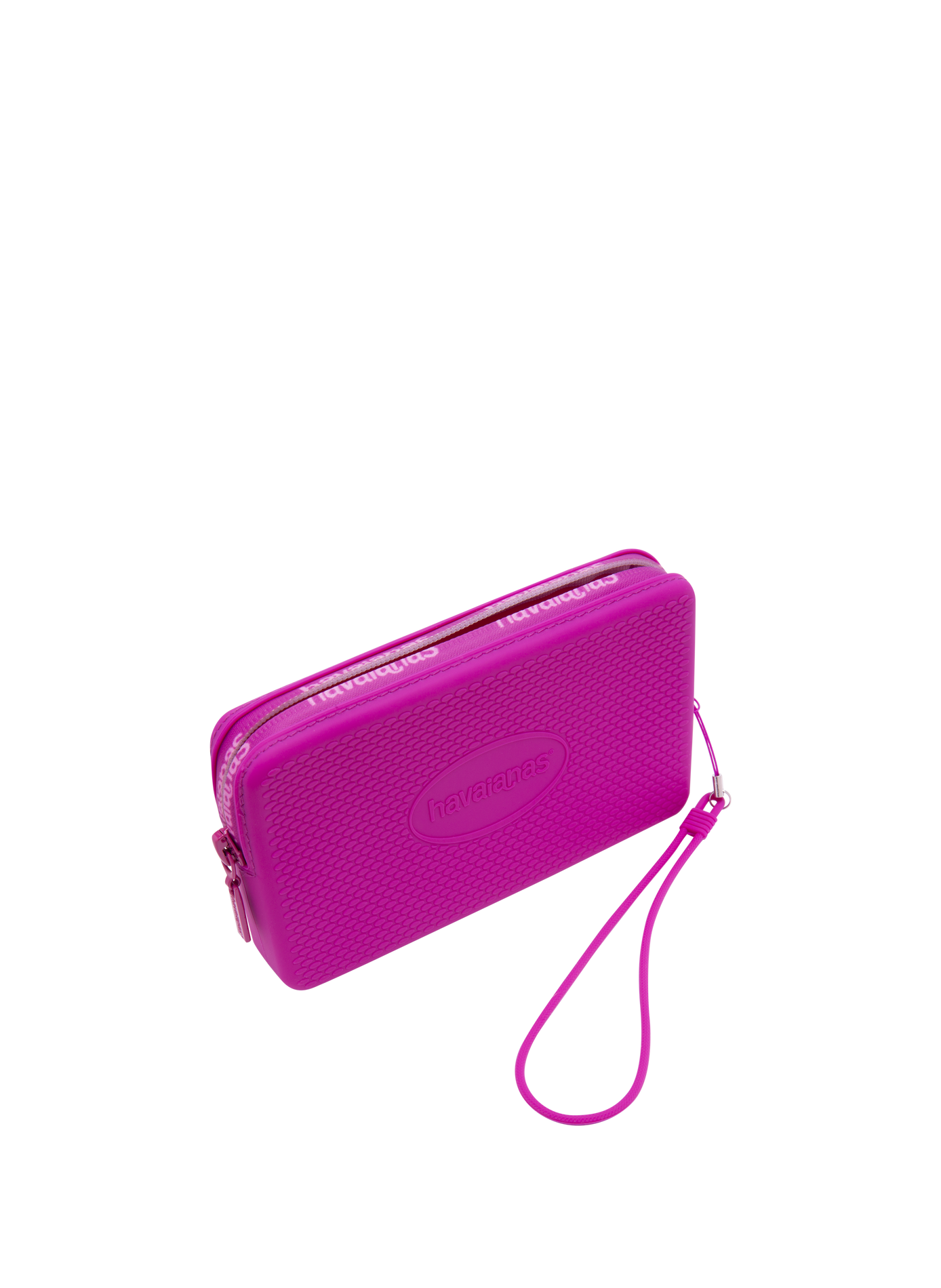 Pochette texturé en silicone à logo HAVAIANAS Rose