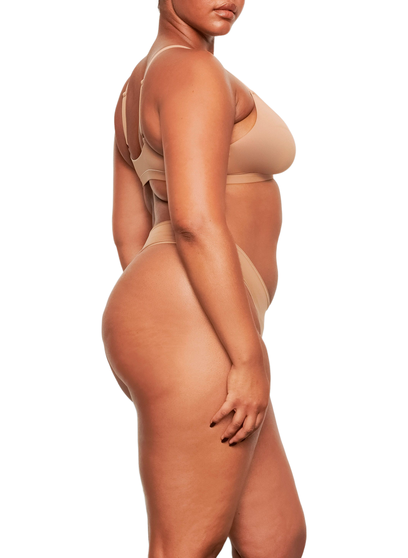 Solid triangle bralette SKIMS Brown