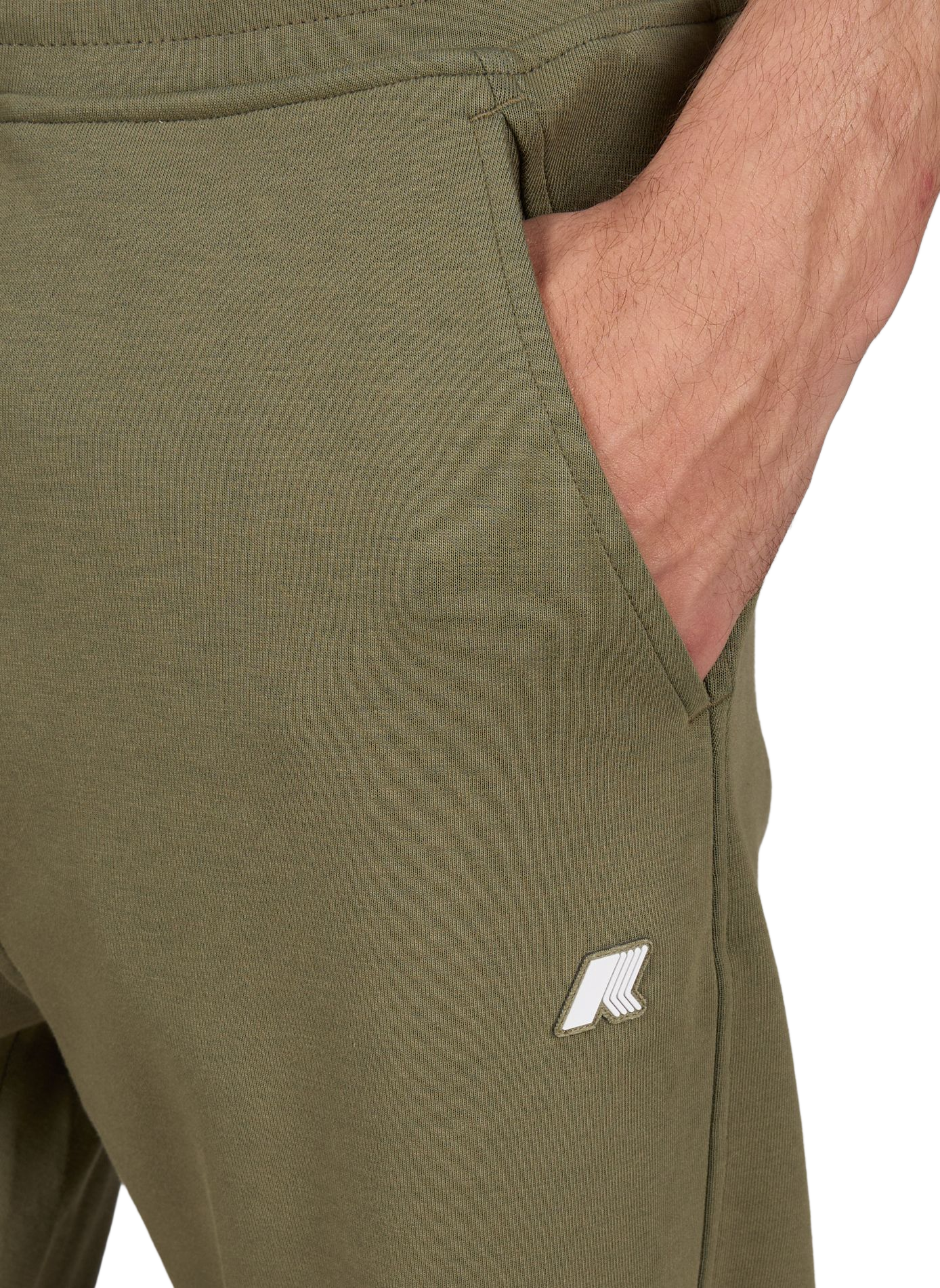 Pantalon de survêtement en coton mélangé K-WAY Vert