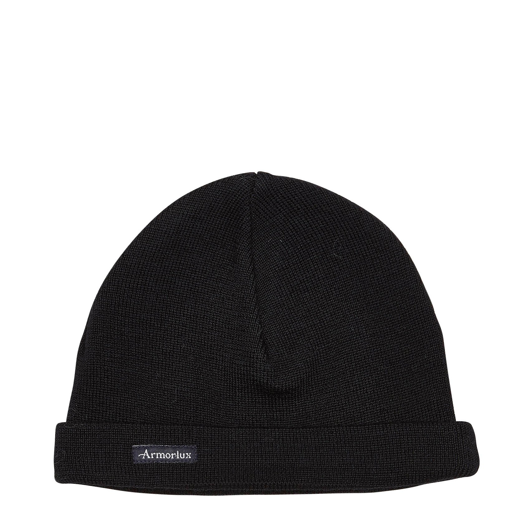 Bonnet uni en laine lannion ARMOR-LUX Noir