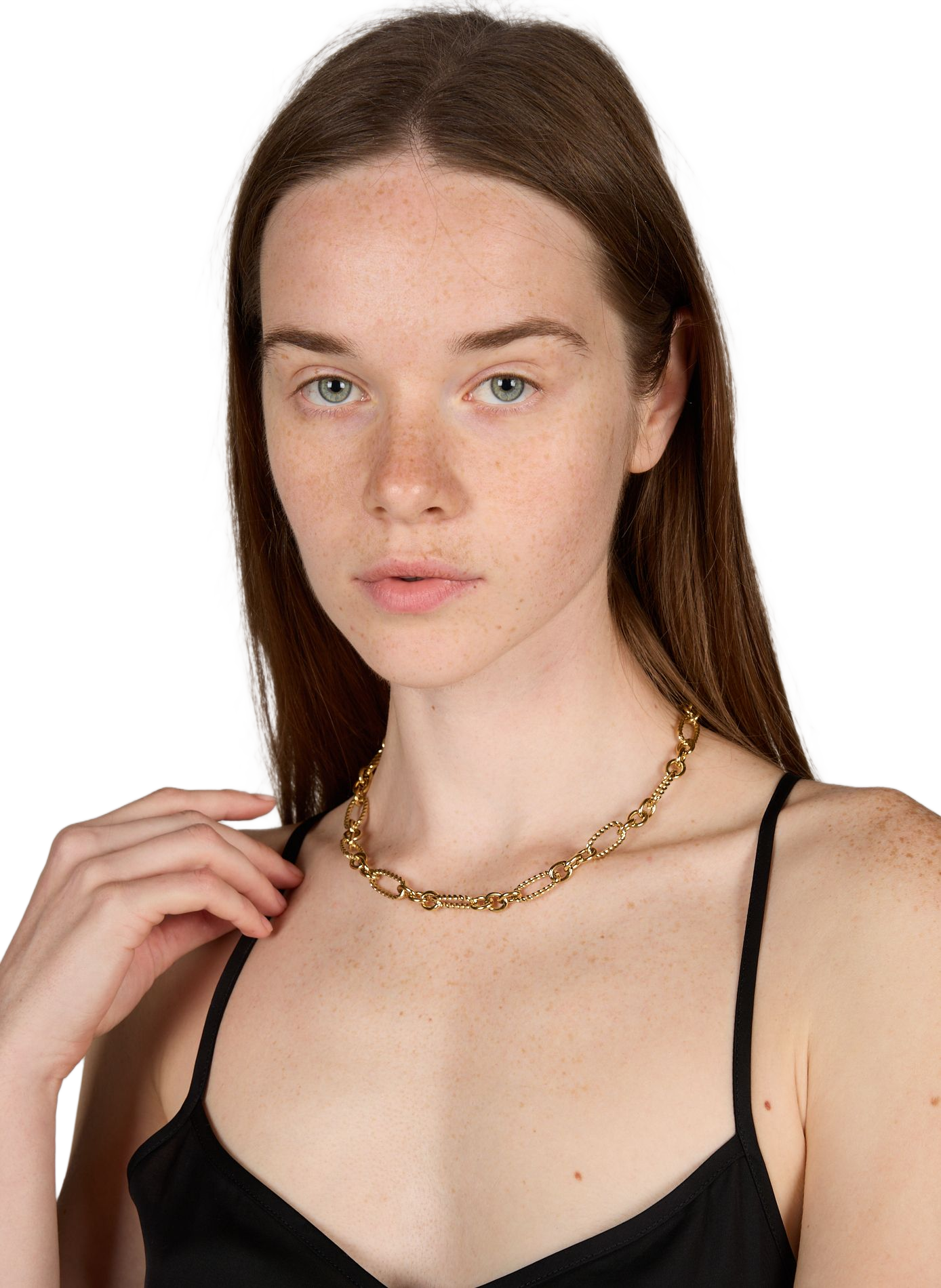 Chain link necklace AU PRINTEMPS PARIS Golden