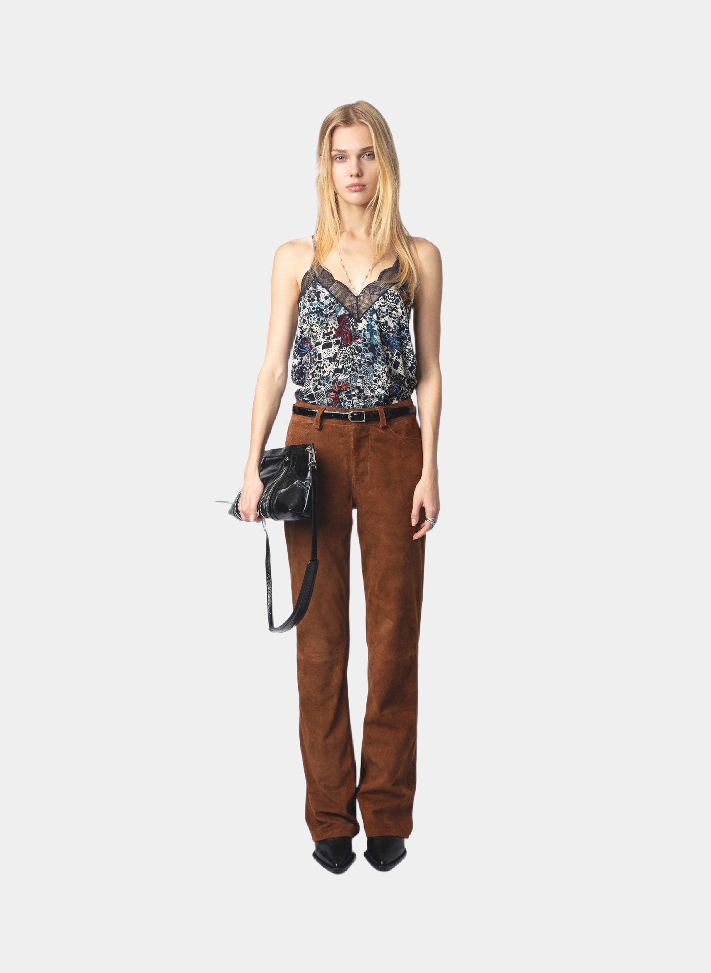 Caraco imprimé à dentelle christy ZADIG&VOLTAIRE Bleu