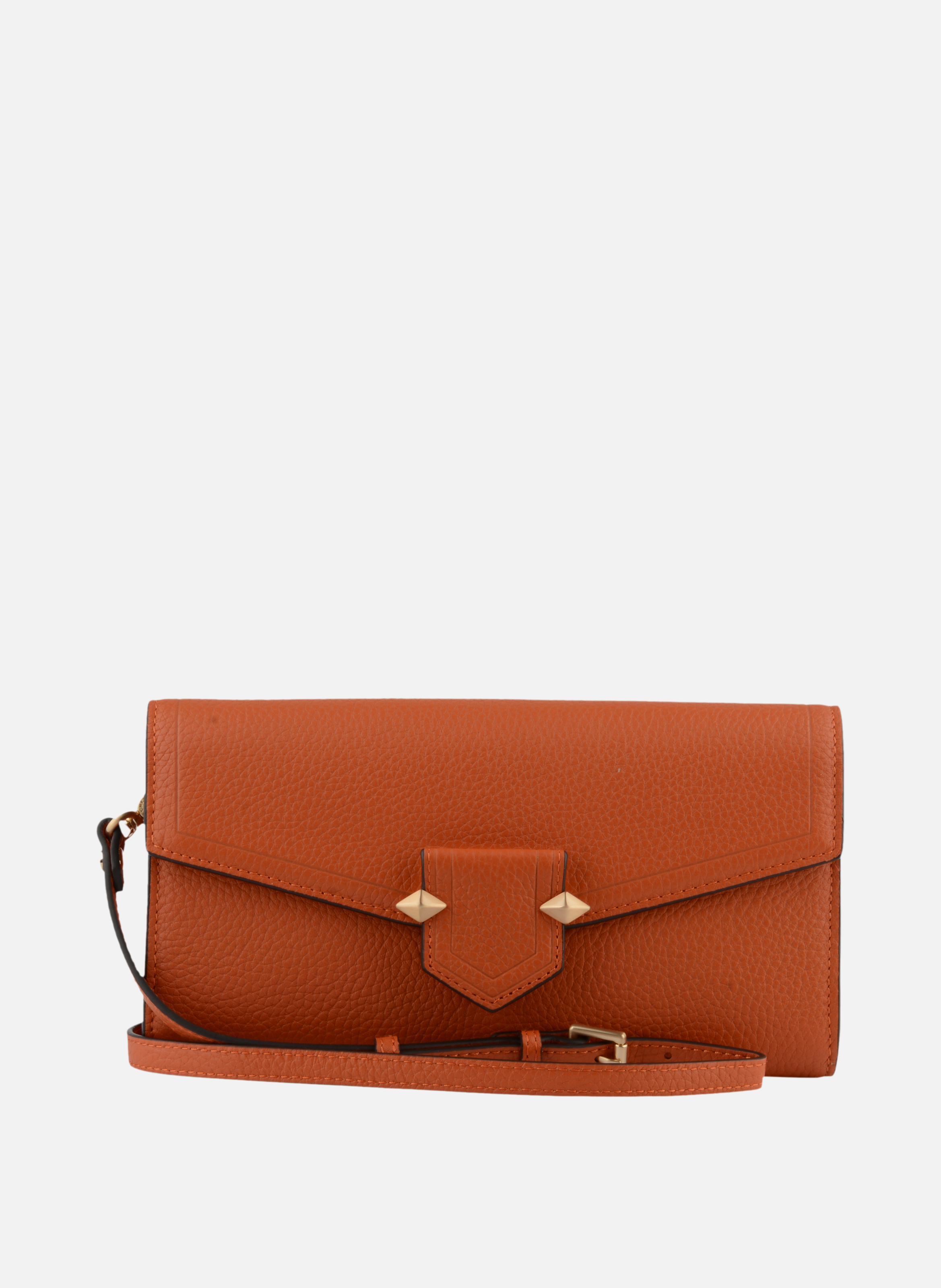 Sèvres | sac besace gm en cuir de vachette POURCHET Orange