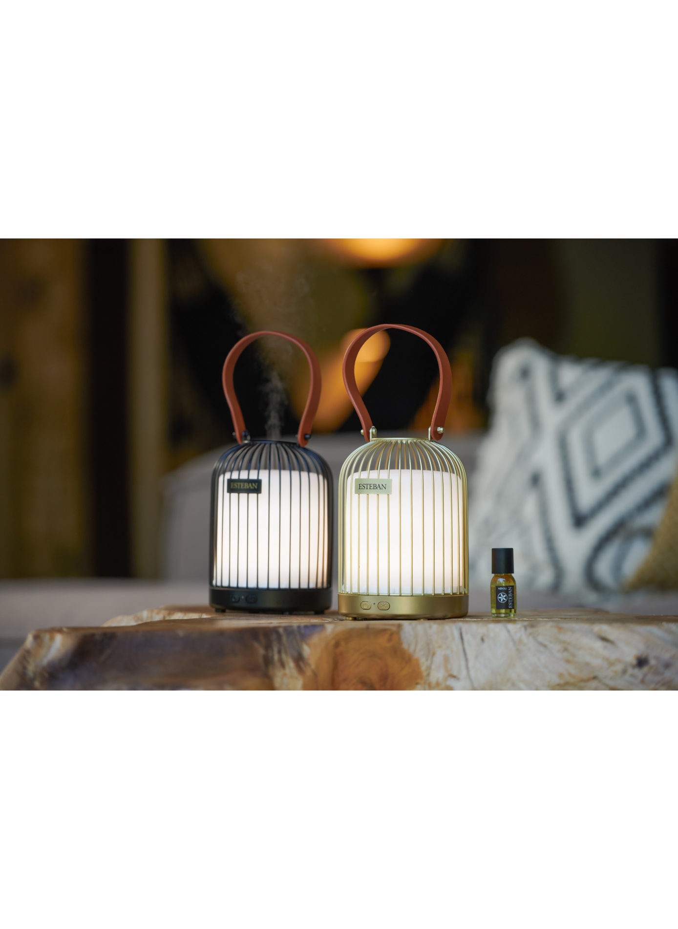 Lantern Perfume Mist Diffuser ESTEBAN Golden