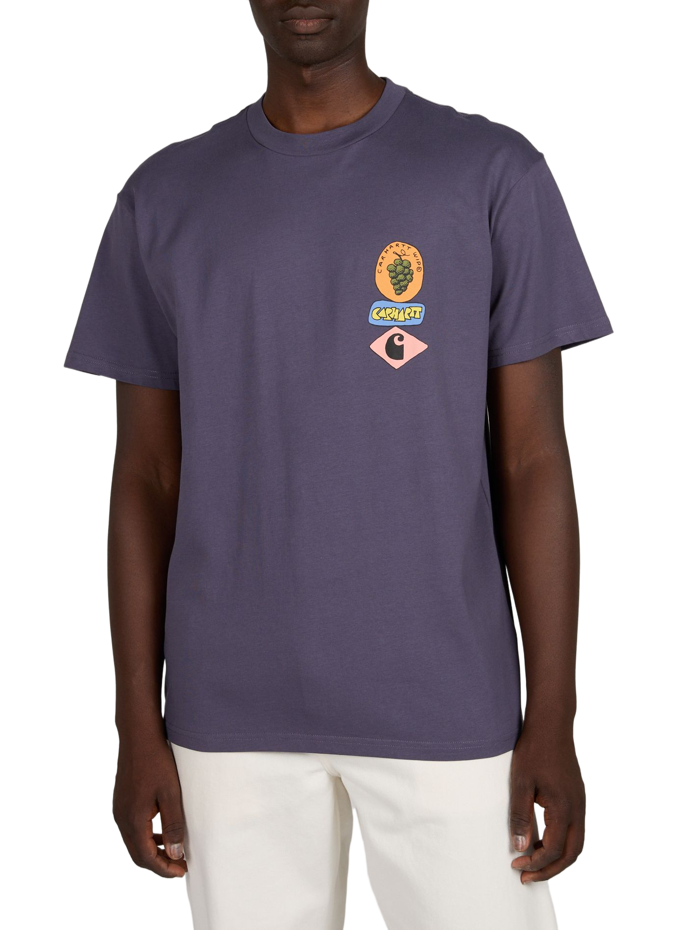 T-shirt S/S Stacked Grapes in cotton CARHARTT WIP Purple