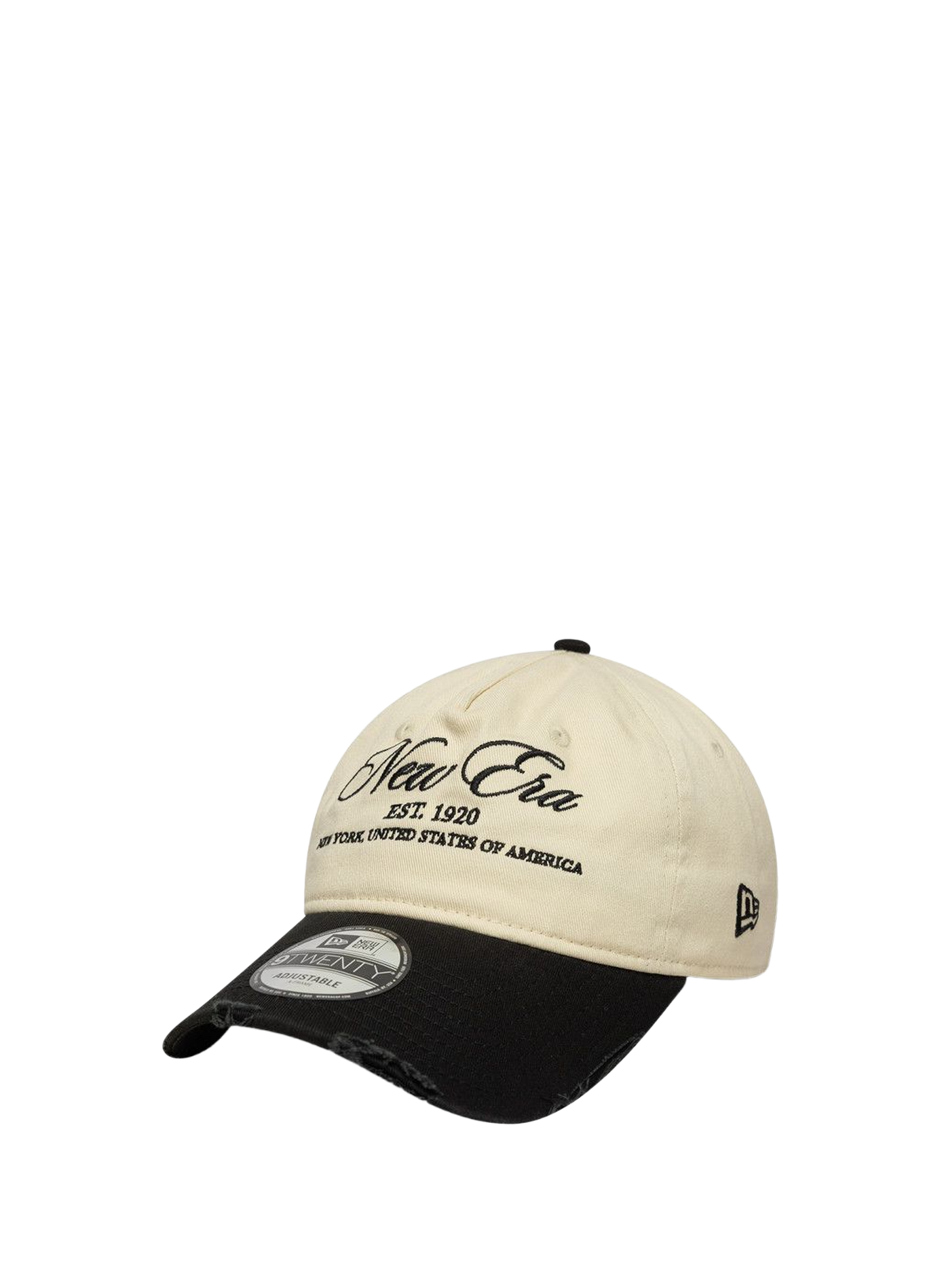 Bi-color cap with embroidered logo in cotton NEW ERA Beige