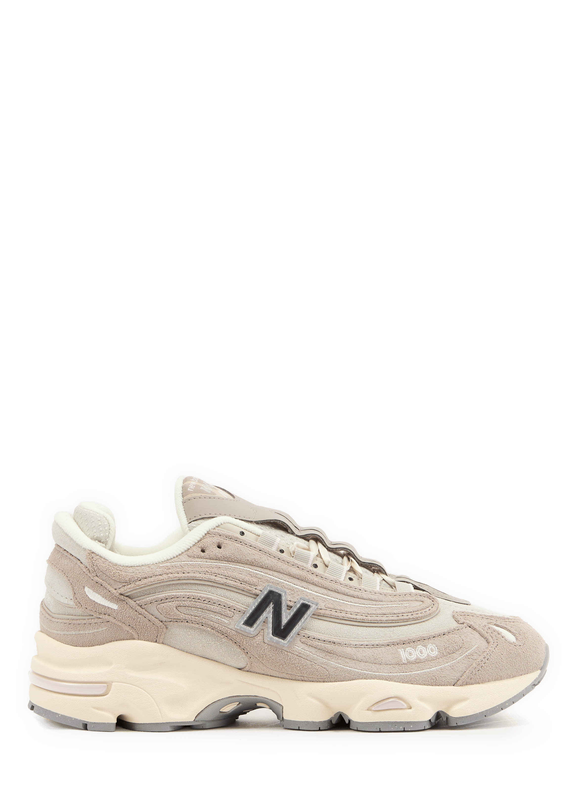 1000 mixed leather lace-up sneakers NEW BALANCE Grey