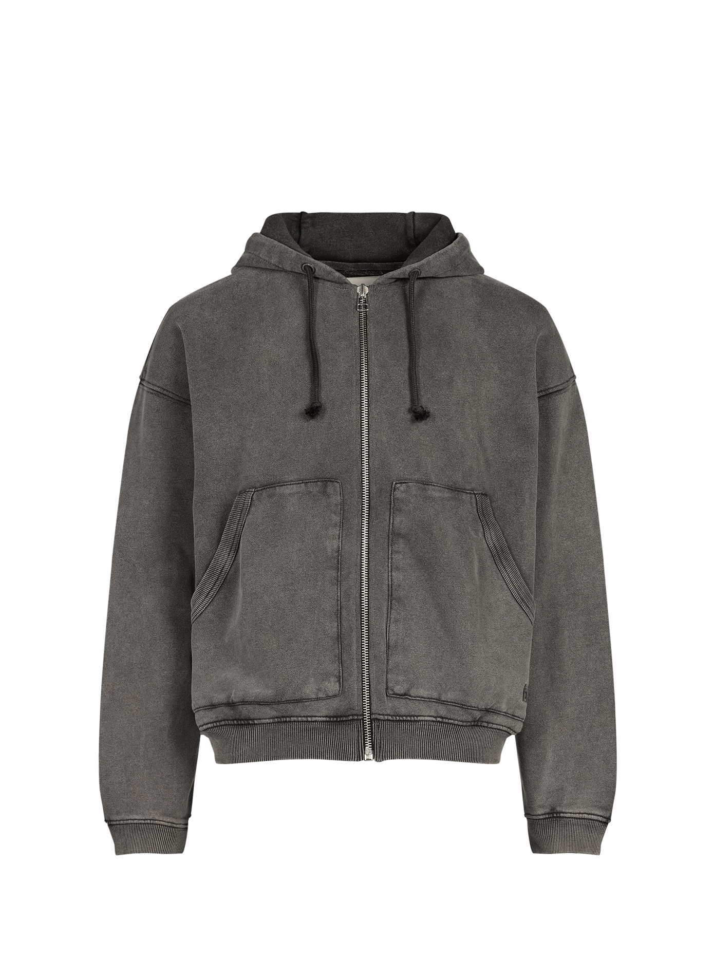 Sweatshirt droit délavé en coton BELLEROSE Noir