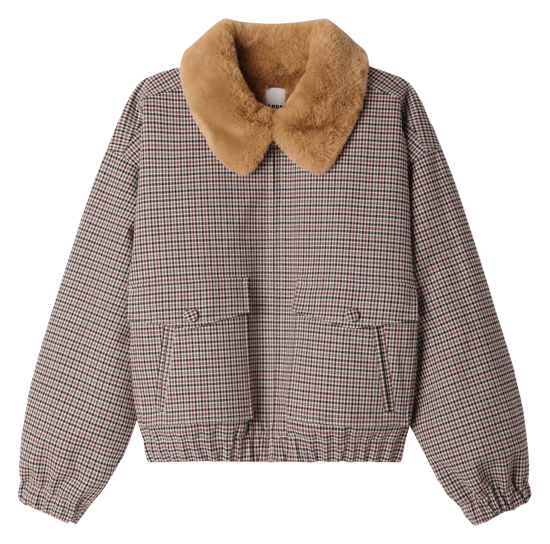 Veste oversize imprimée en coton mélangé SANDRO Marron