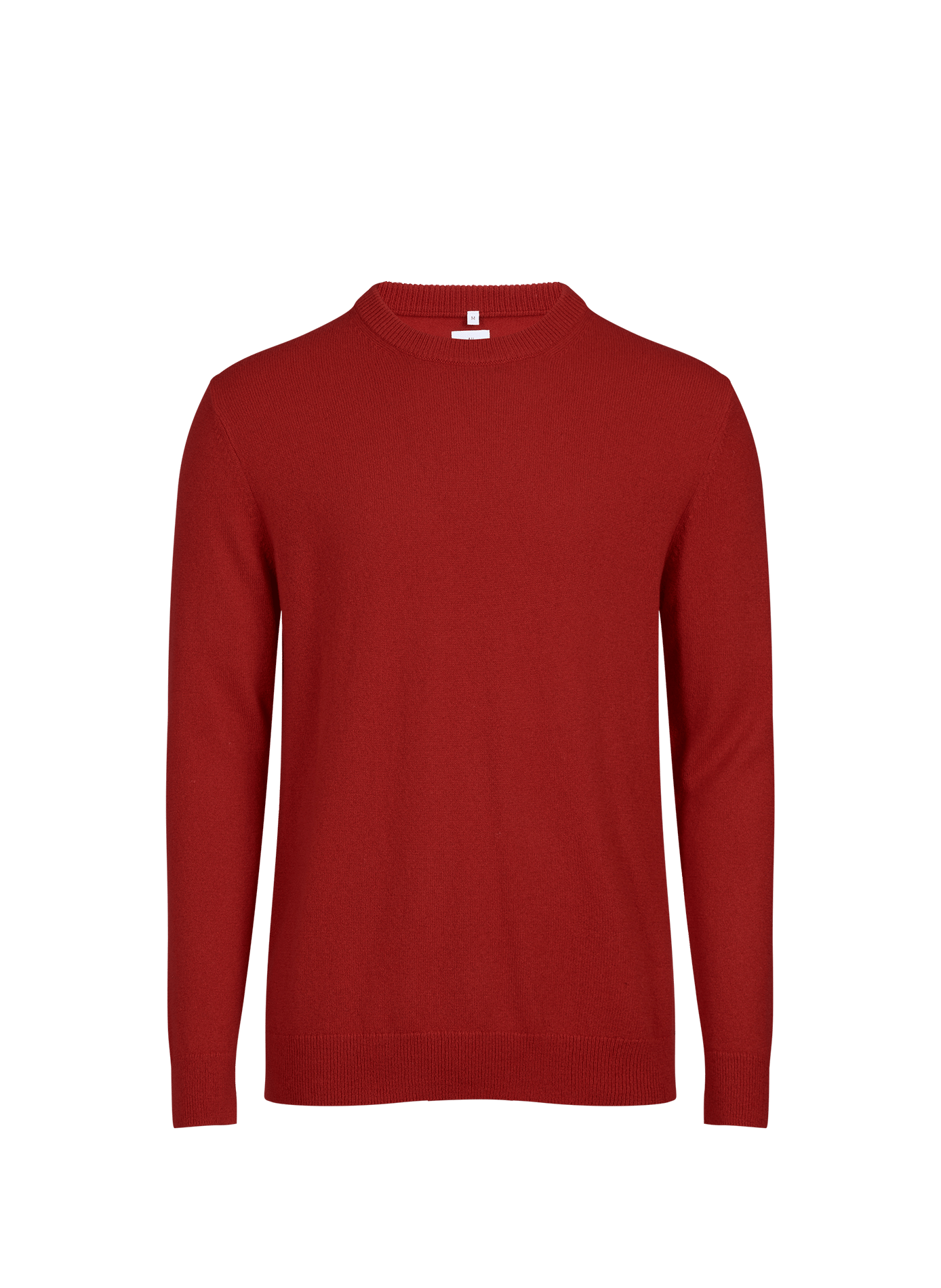Pull col rond en cachemire AU PRINTEMPS PARIS Rouge