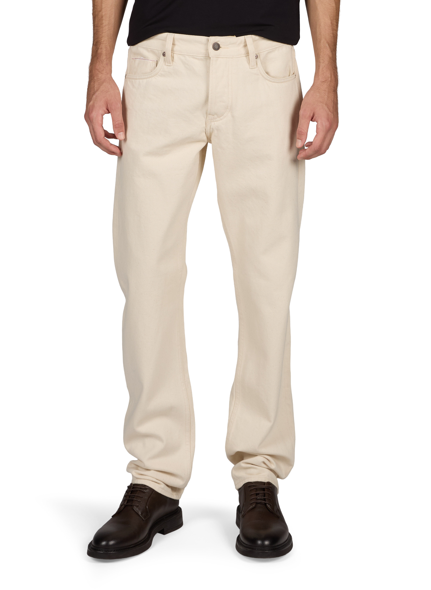 Straight cotton trousers  EMPORIO ARMANI Beige