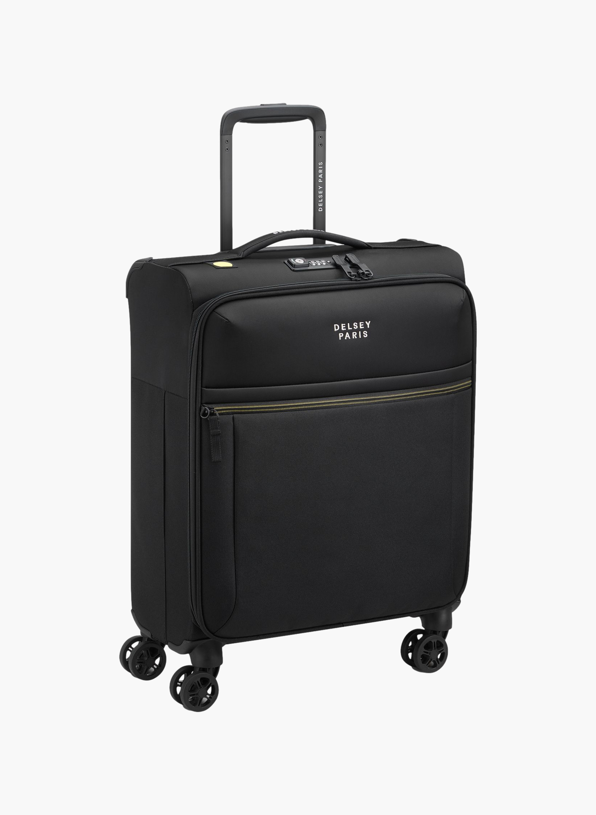 Valise cabine souple taille s - brochant 3 DELSEY PARIS Noir