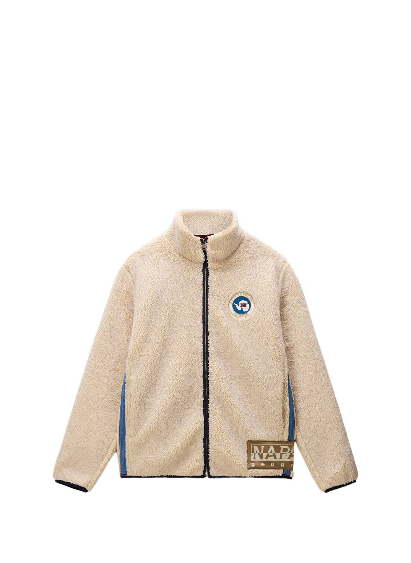 Polaire droite col montant en sherpa NAPAPIJRI Beige