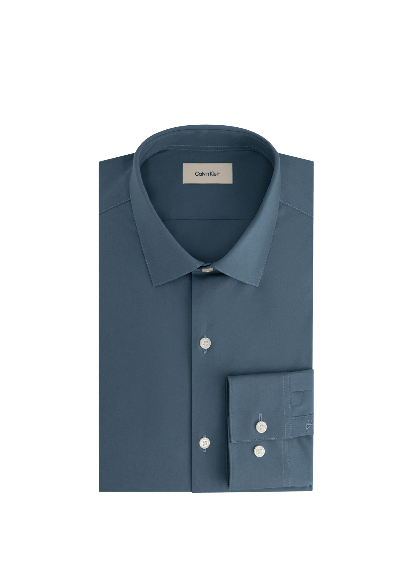 Schmale Baumwollhemd CALVIN KLEIN Blau