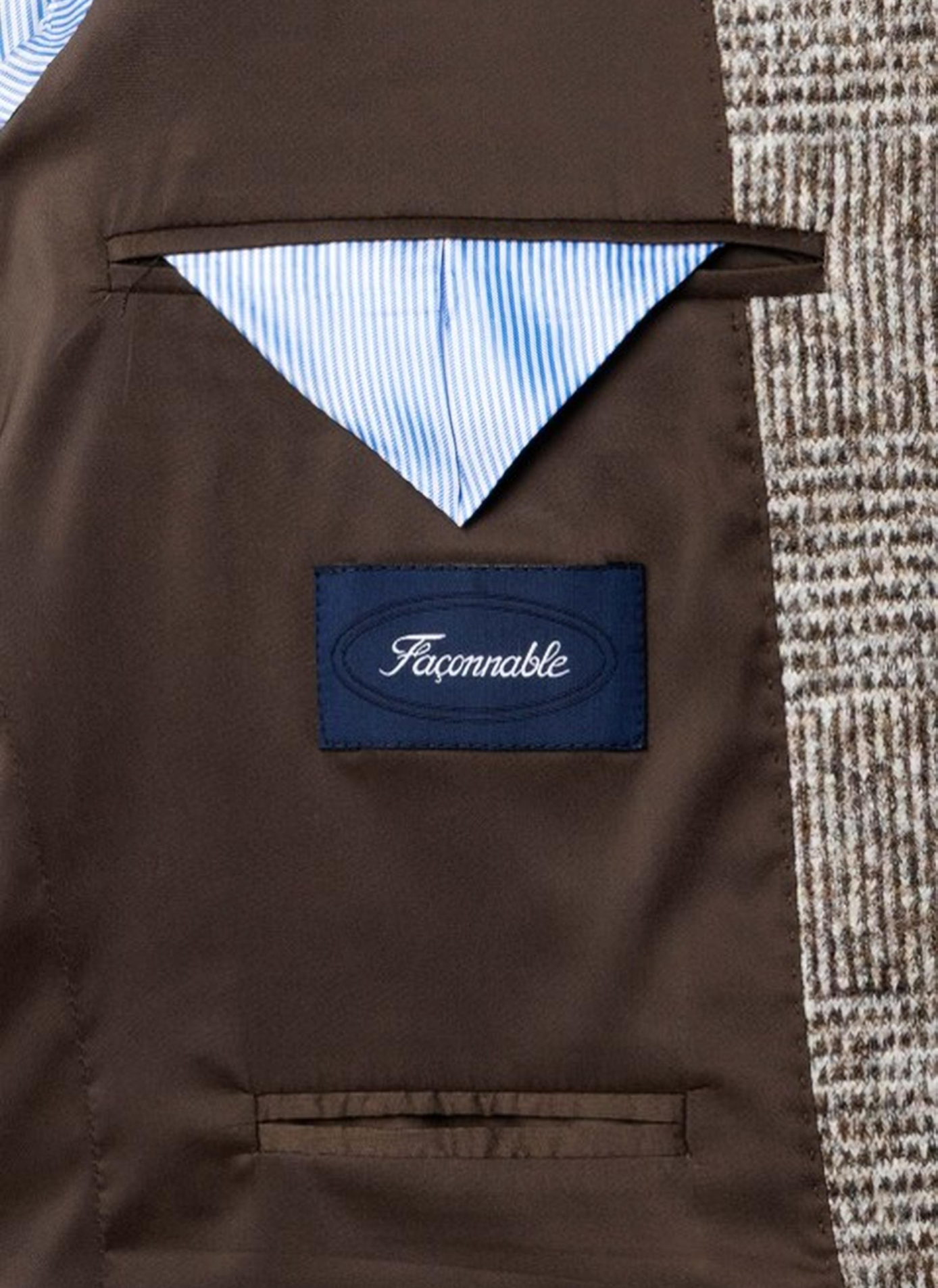 Cotton blazer FACONNABLE Beige