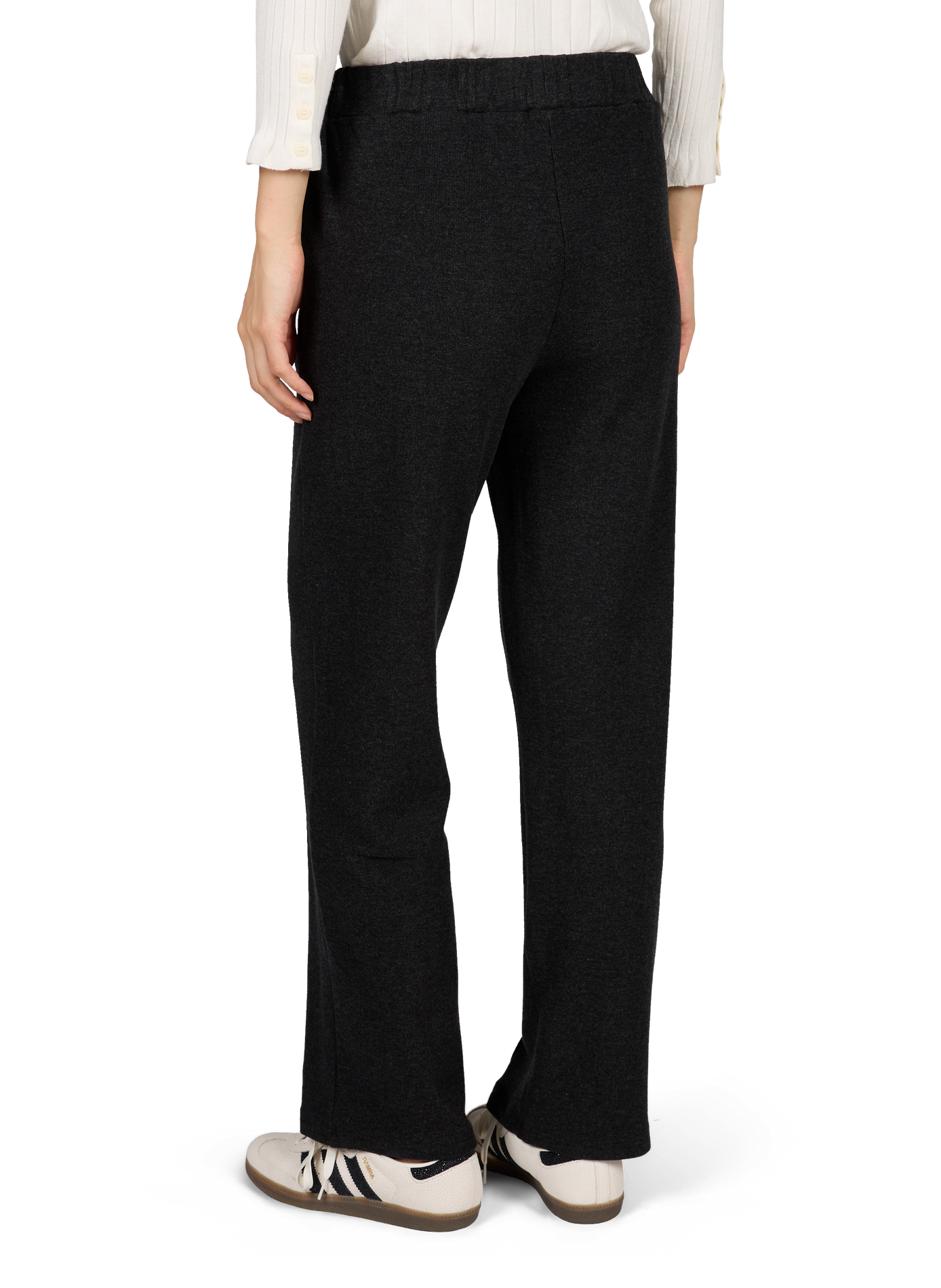 Plain straight-leg Yuki trousers MUS & BOMBON Grey