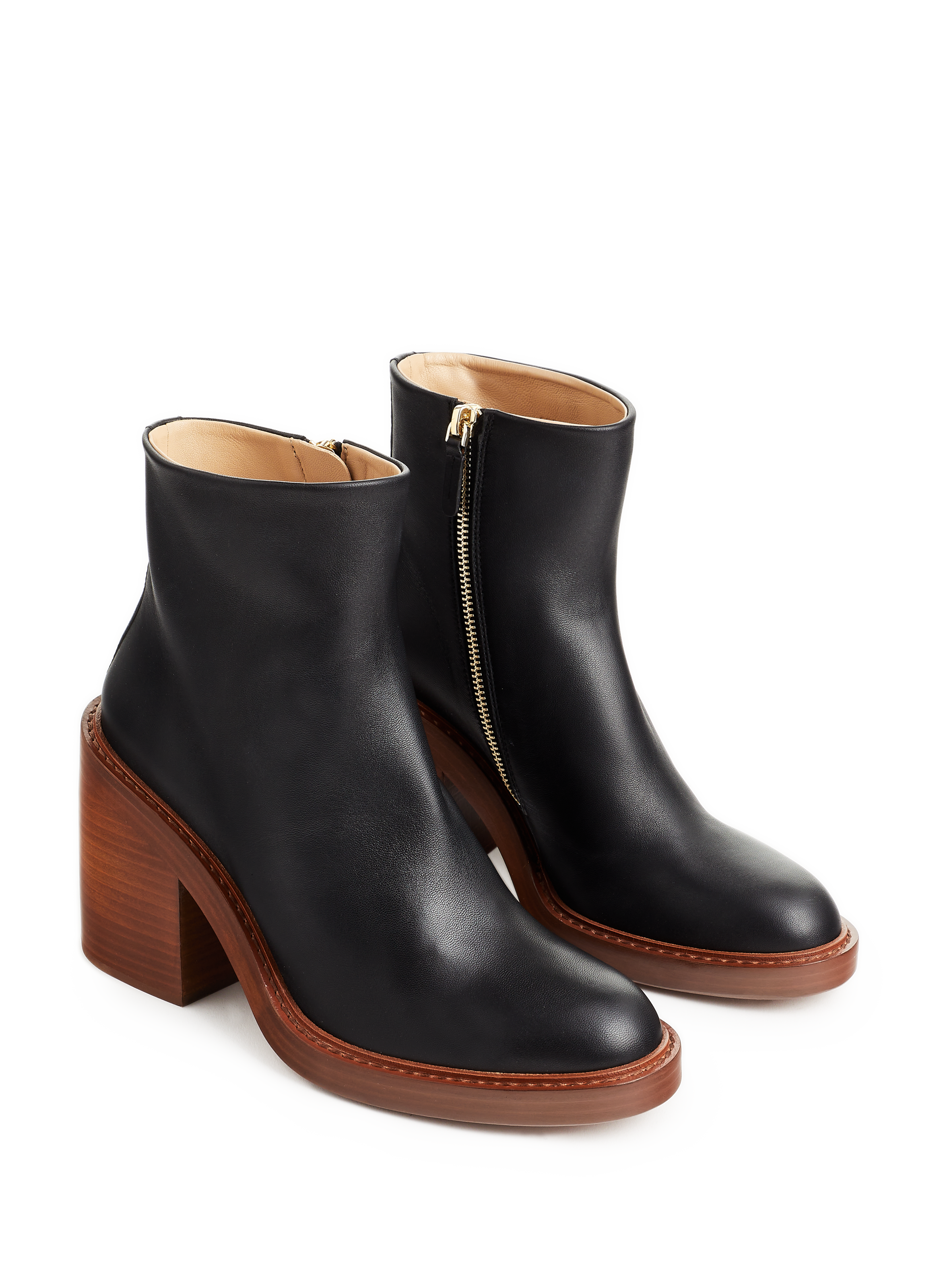 Bottines en cuir