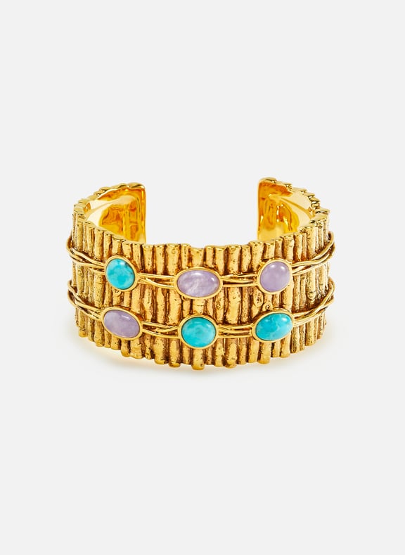 Kabah cuff bracelet Multicolour by AURELIE BIDERMANN AURELIE BIDERMANN Kabah cuff bracelet Multicolour
