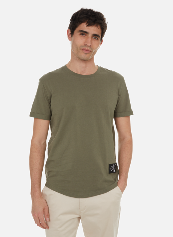 CALVIN KLEIN Cotton T-shirt Green
