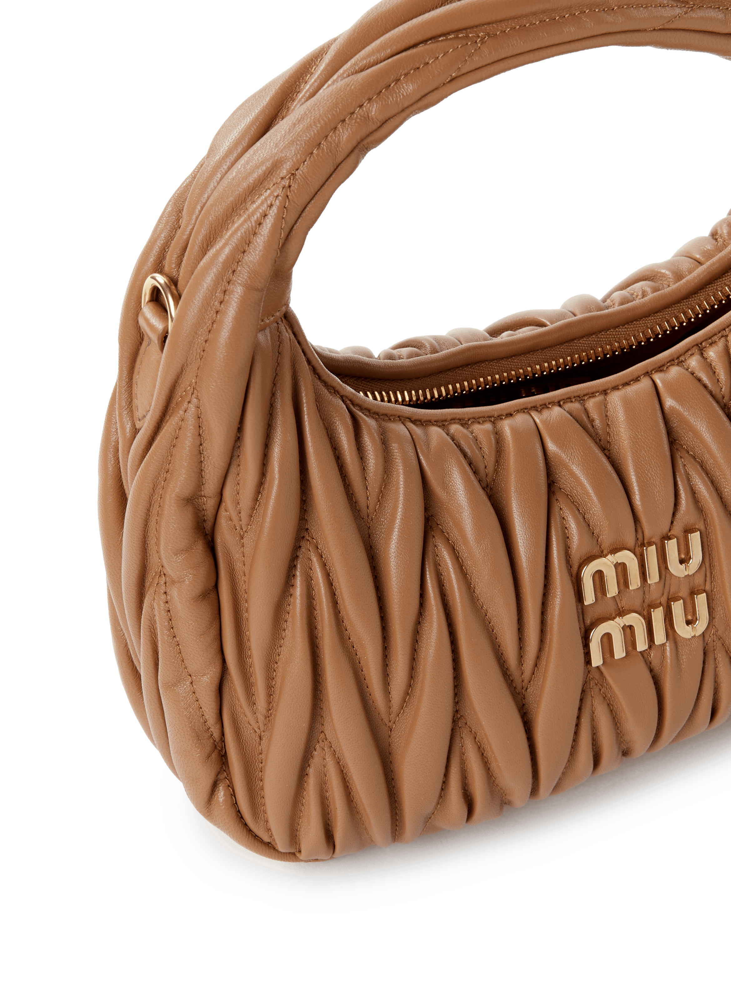 Sac à main Wander matelassé  MIU MIU Marron