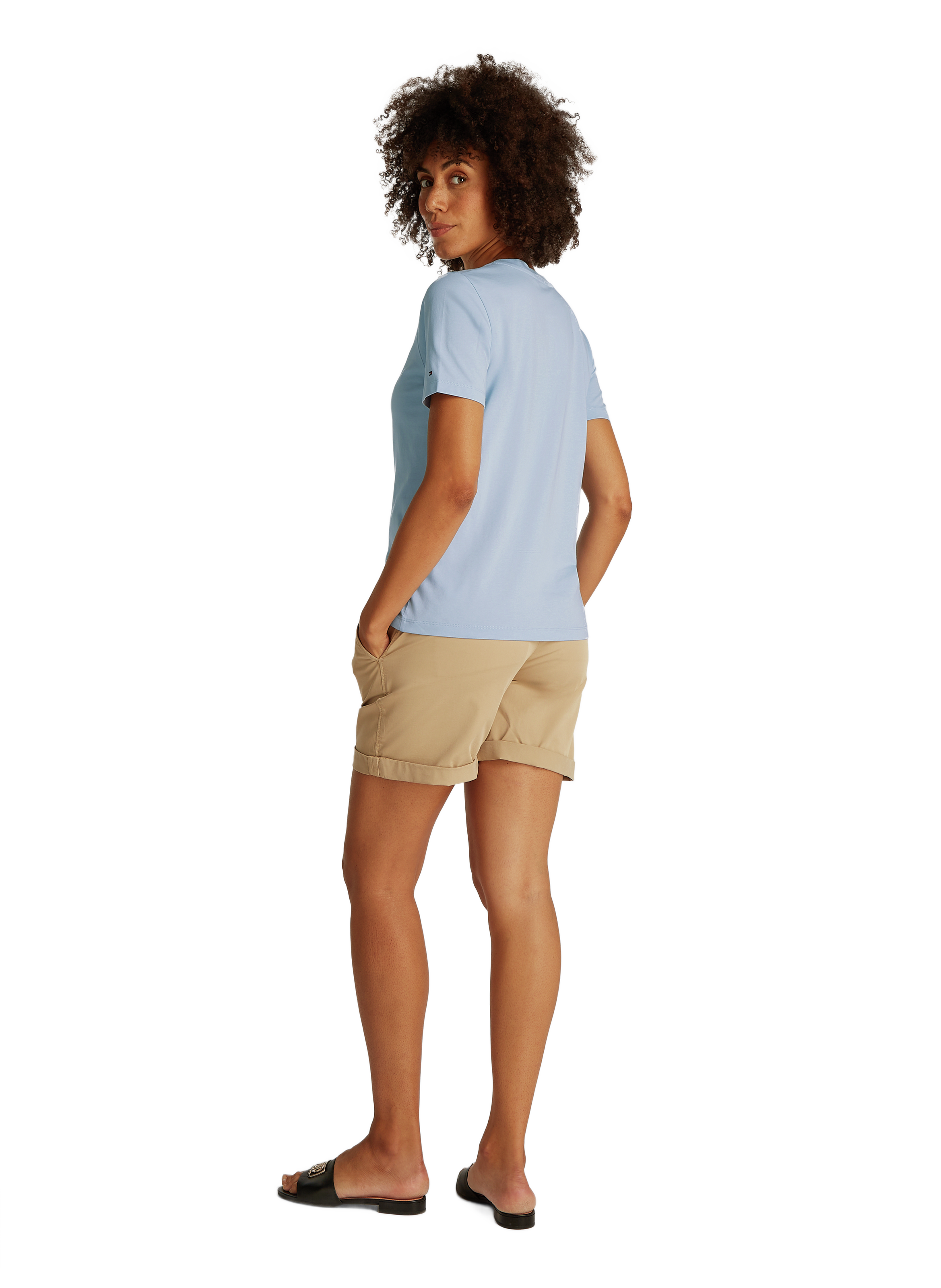 Cotton T-shirt TOMMY HILFIGER Blue