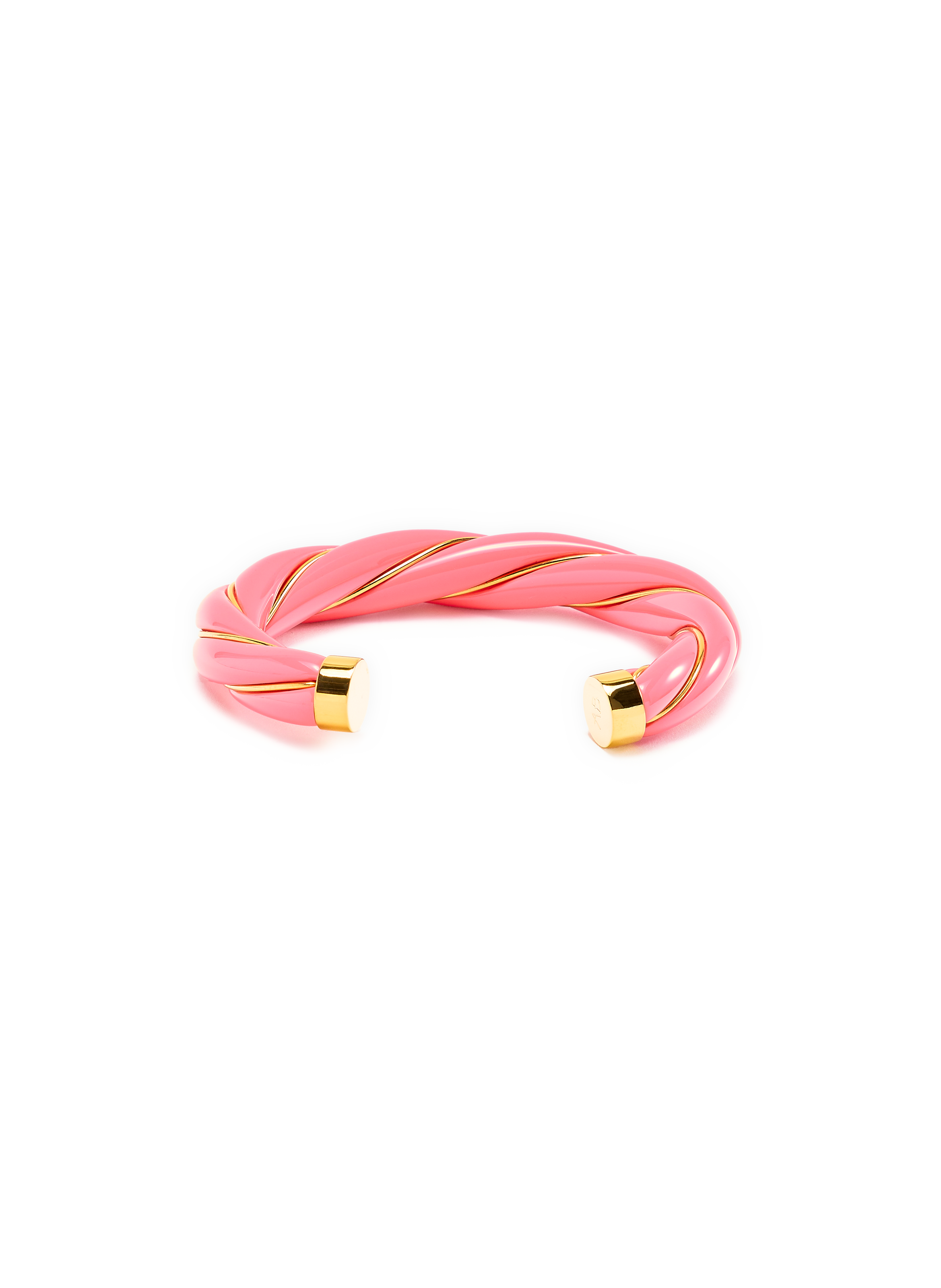 Bracelet jonc torsadé  AURELIE BIDERMANN Rose