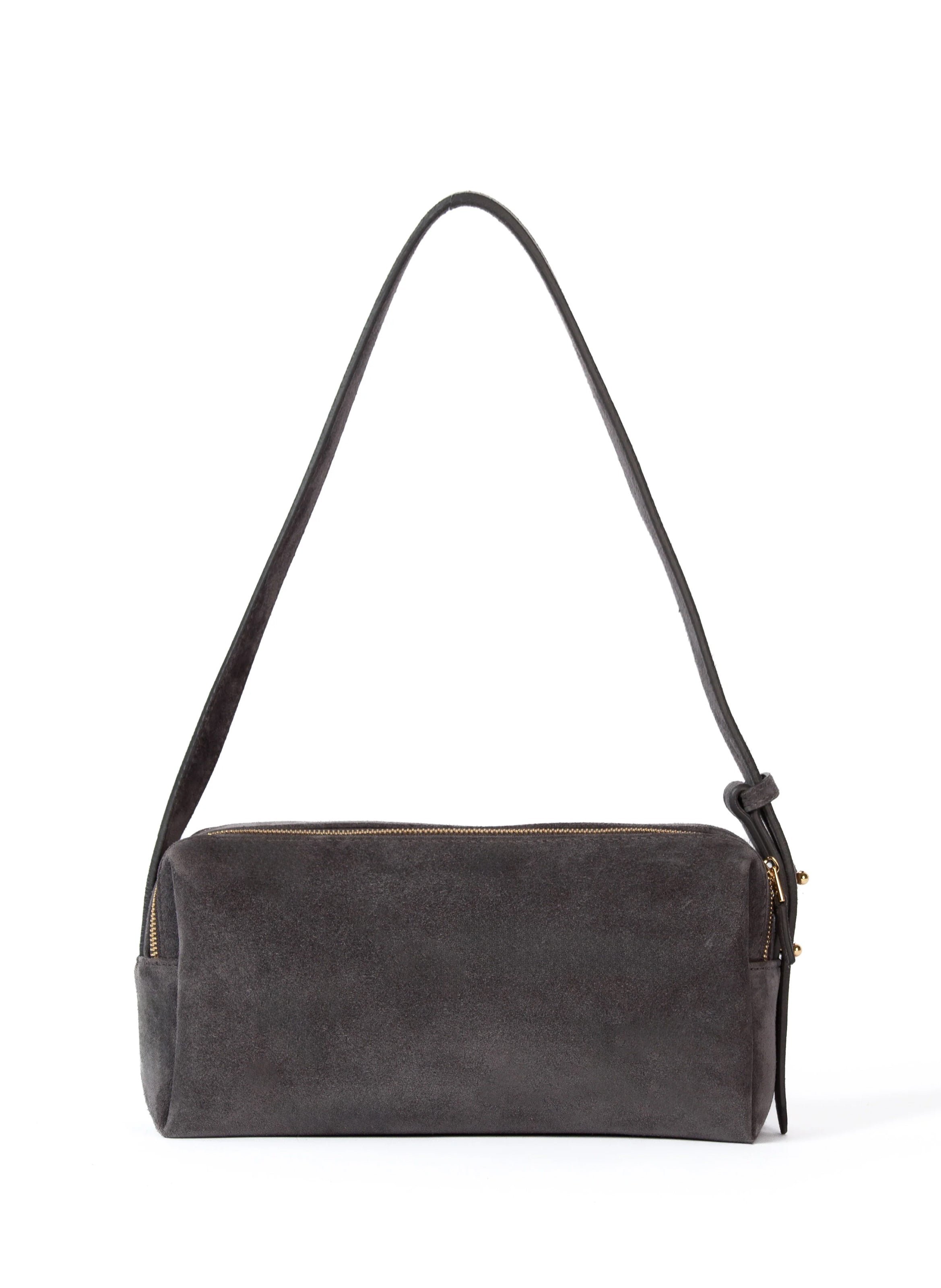 Sac trousse en daim ELLEME Gris