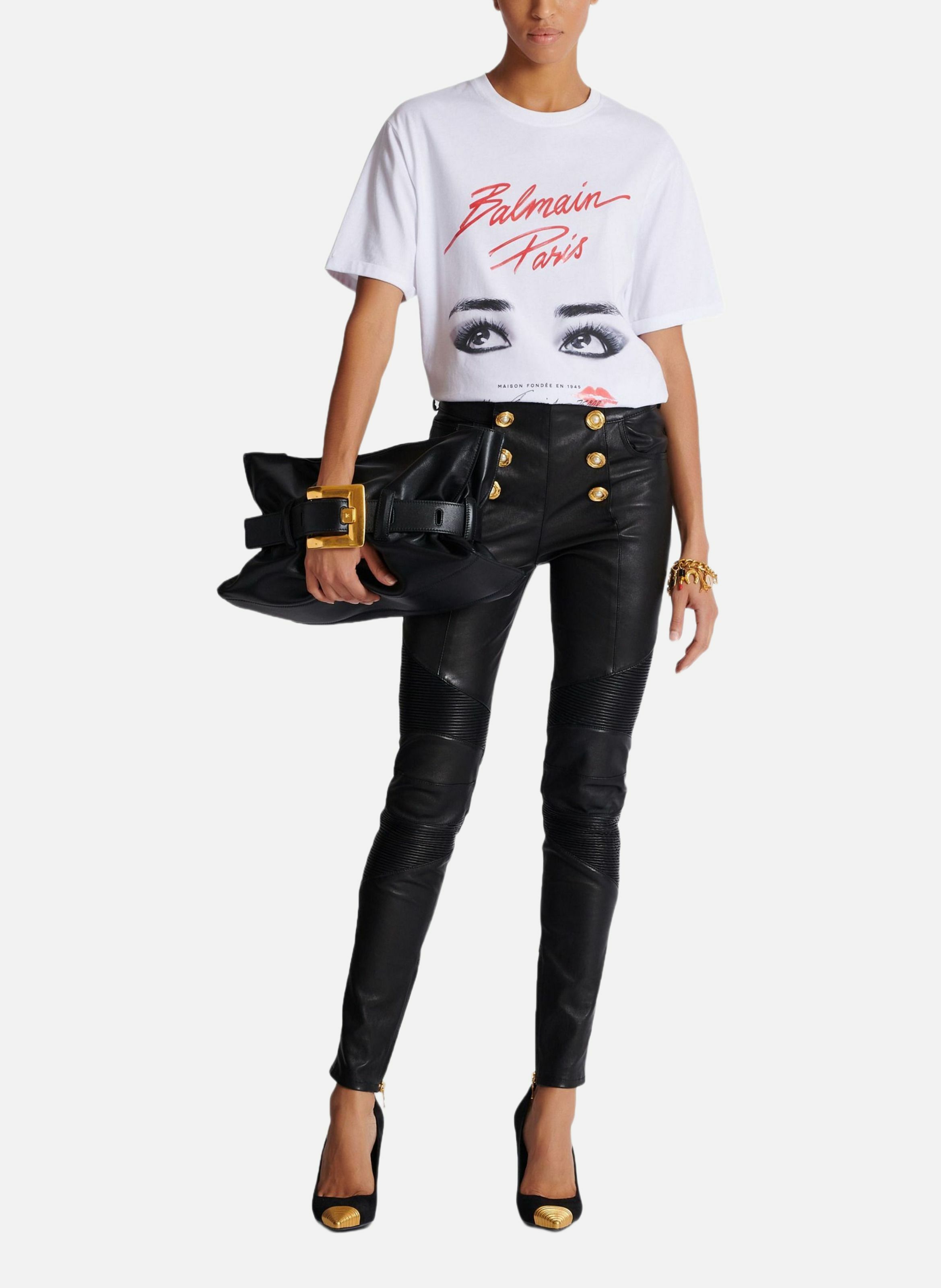 T-shirt à manches courtes imprimé balmain beauty BALMAIN Blanc