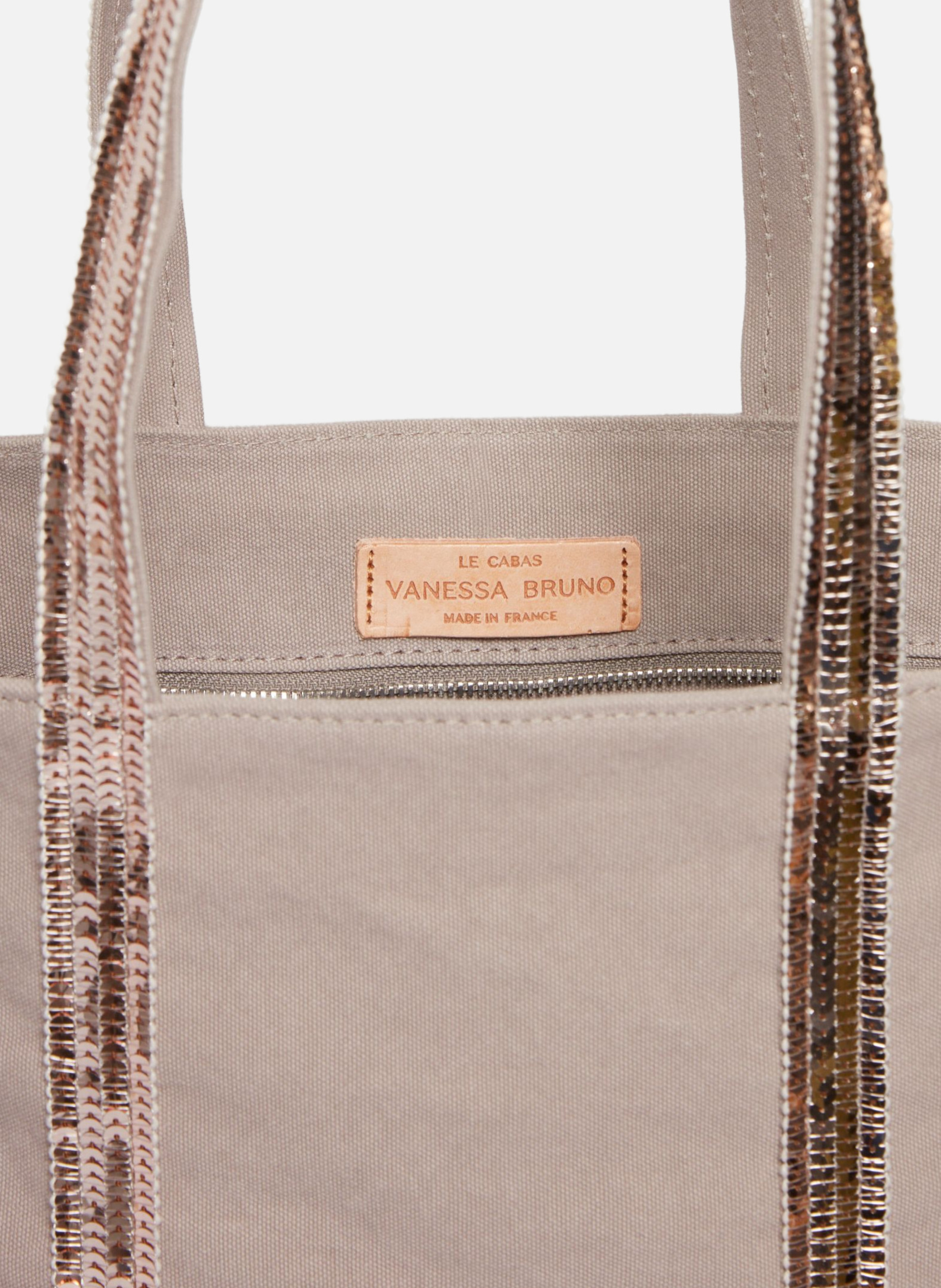 Cabas m zippé en toile VANESSA BRUNO Rose