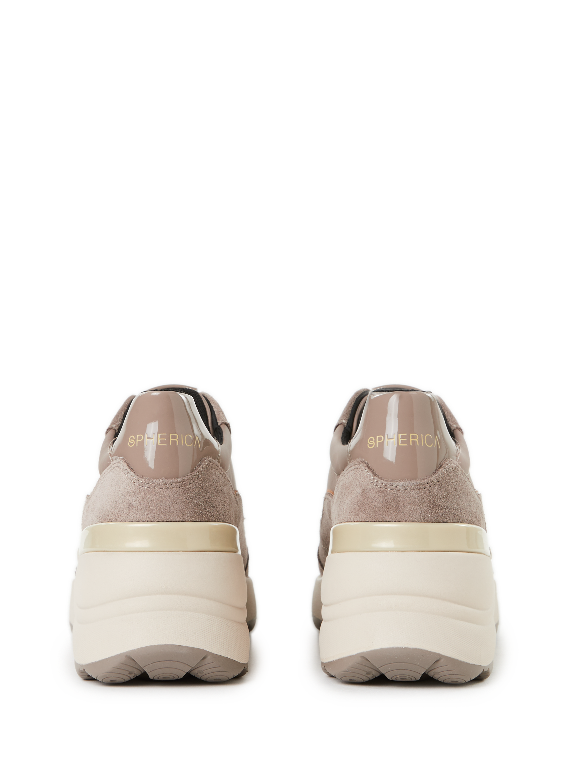  Baskets compensées en cuir Spherica GEOX Gris