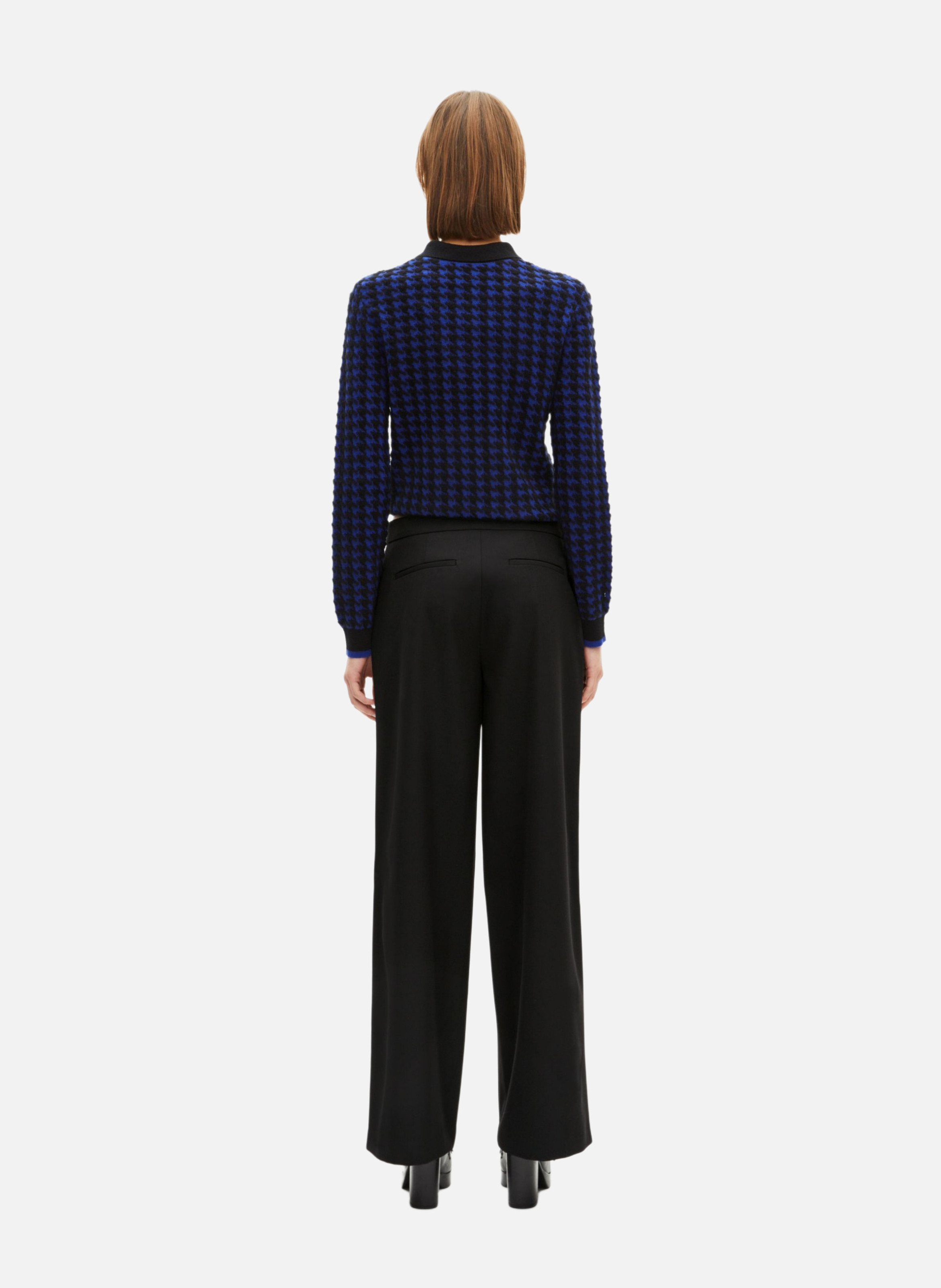 Pantalon droit à pont THE KOOPLES Noir